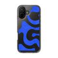 Copy of Abstract Blue Wave Clear Phone Case