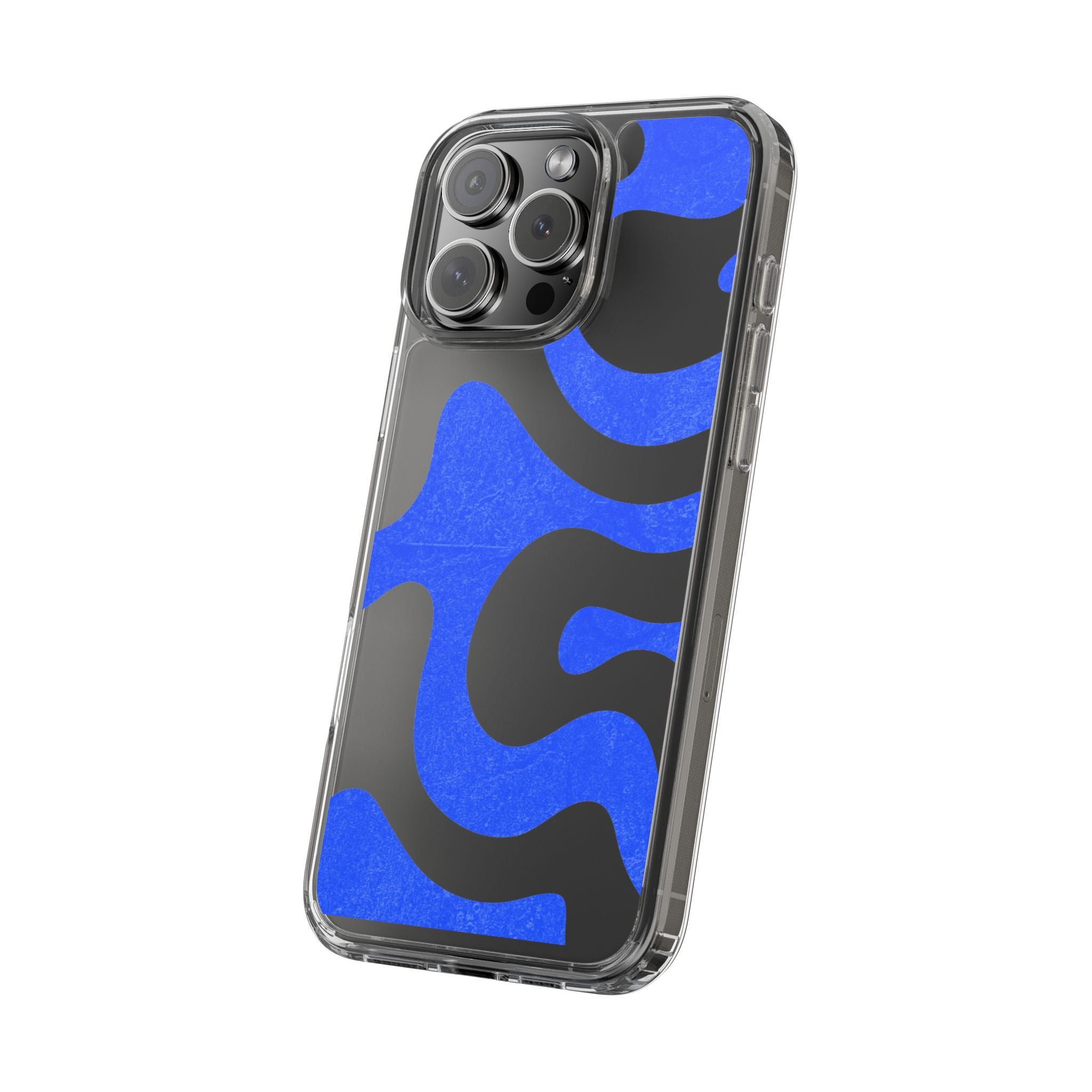 Copy of Abstract Blue Wave Clear Phone Case