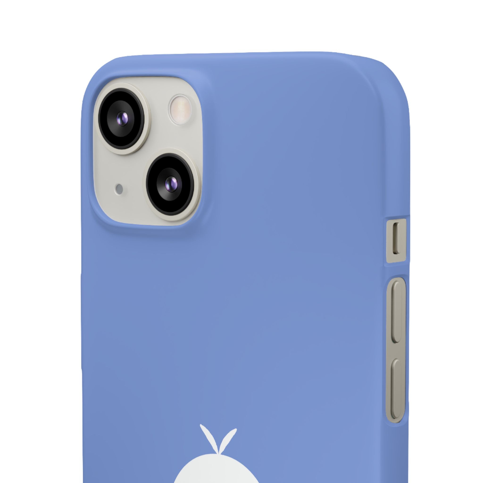 Cute Goose Phone Case – Blue Snap Phone Cover with Whimsical Bird Design