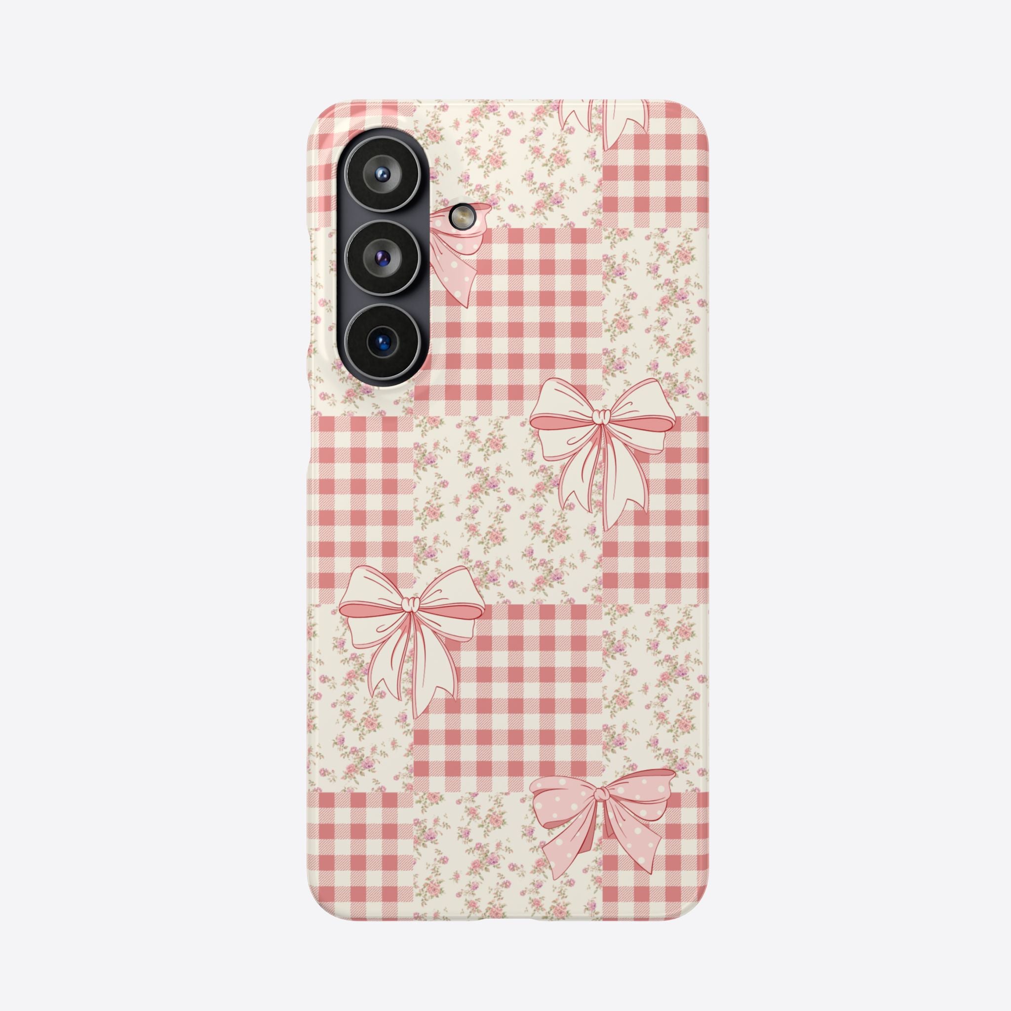 Pink Bow Patchwork Case