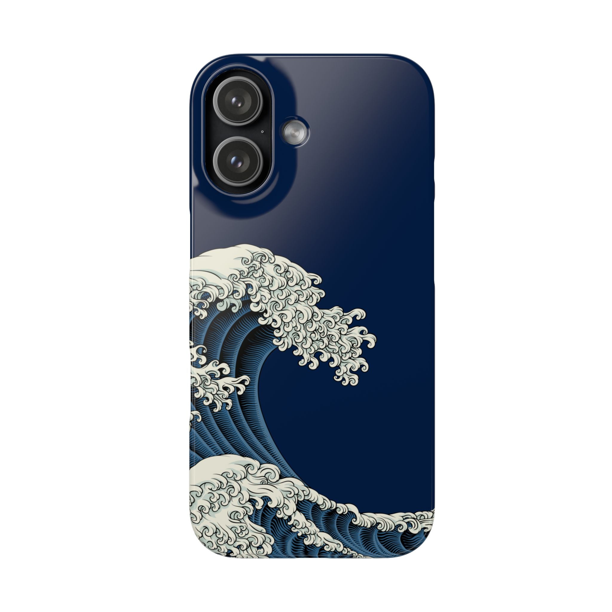 Phone Case — 'Go with the Flow' Wave Design