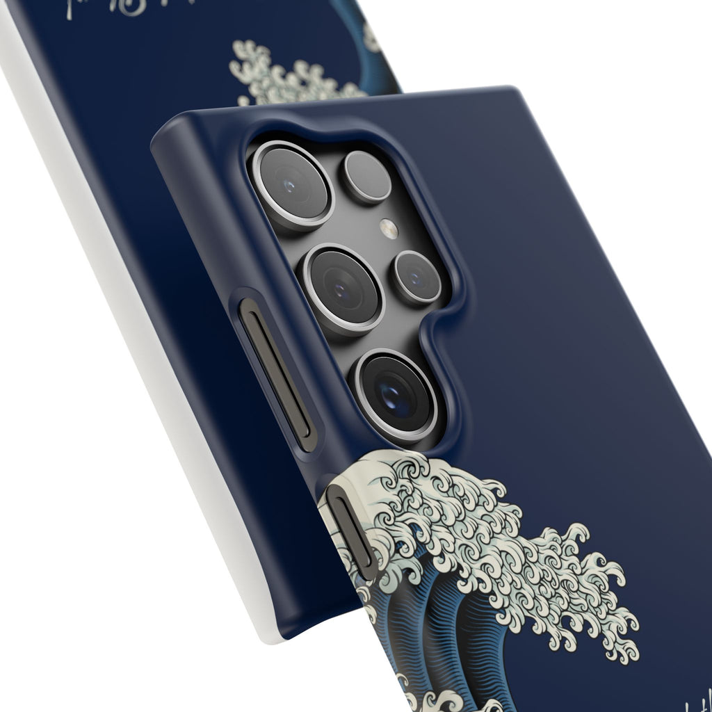 Phone Case — 'Go with the Flow' Wave Design