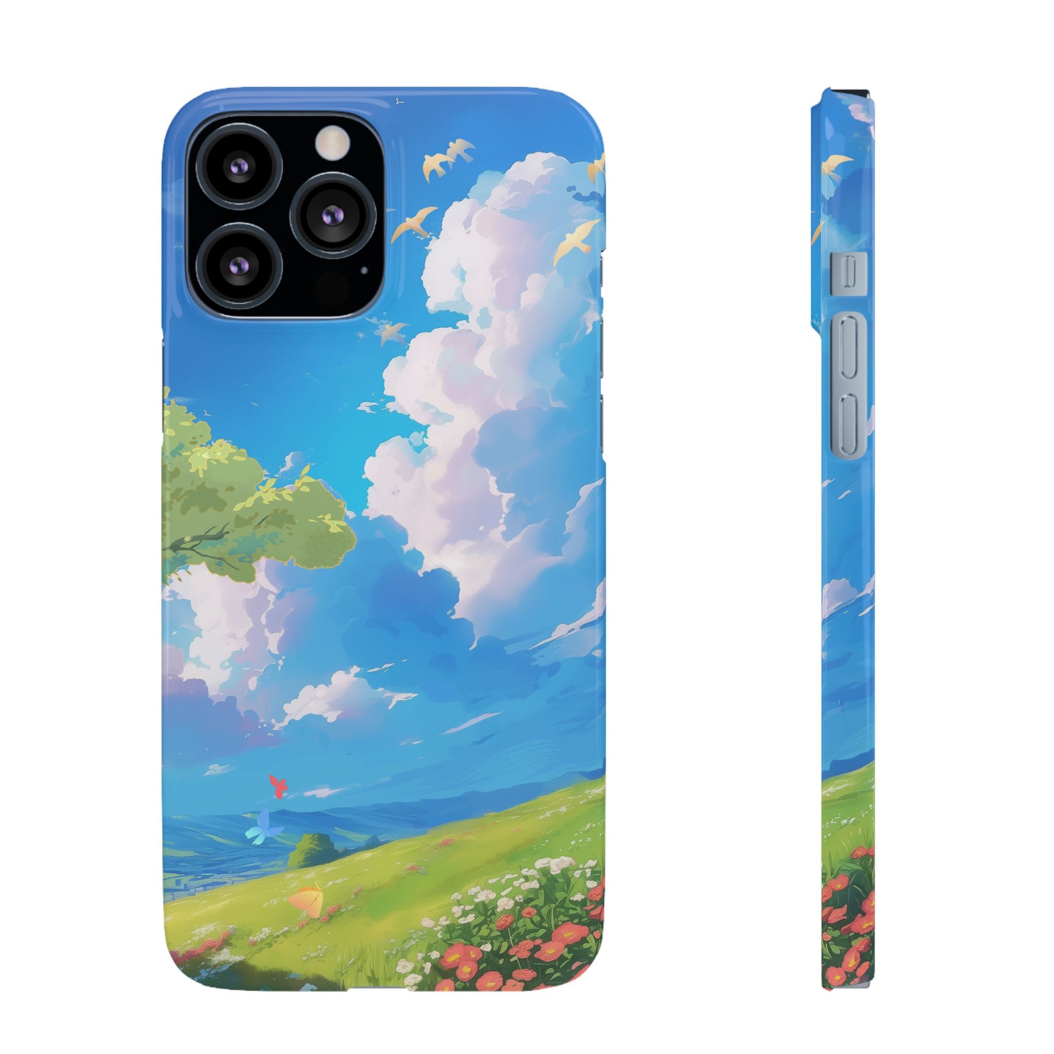 Snap Case Phone Case — Blue Sky Meadow Cloud Art