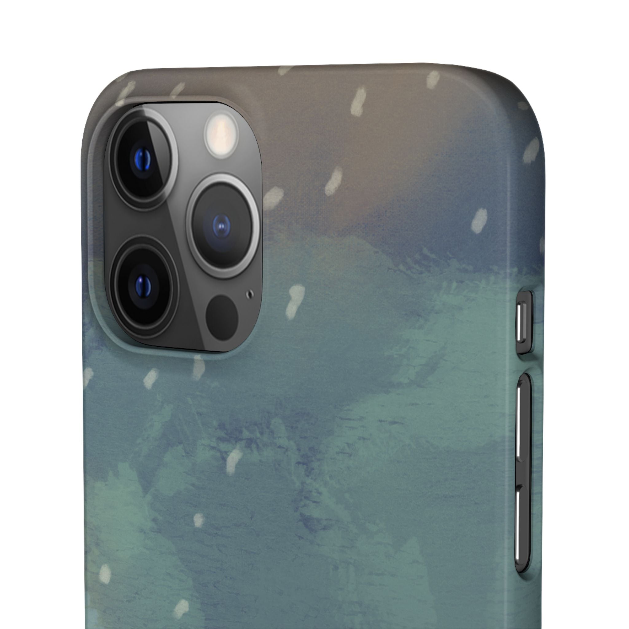 Artistic Rainfall Phone Case – Woman with Umbrella Design