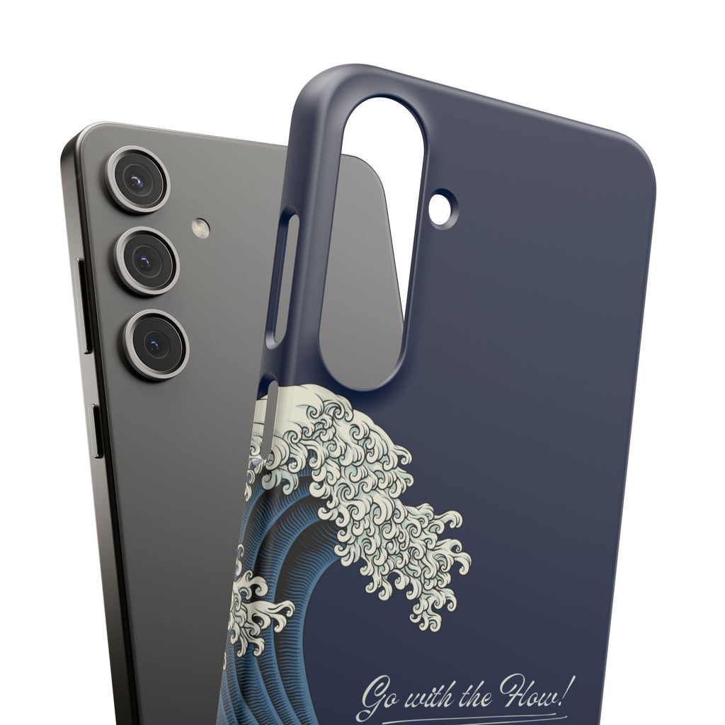 Phone Case — 'Go with the Flow' Wave Design
