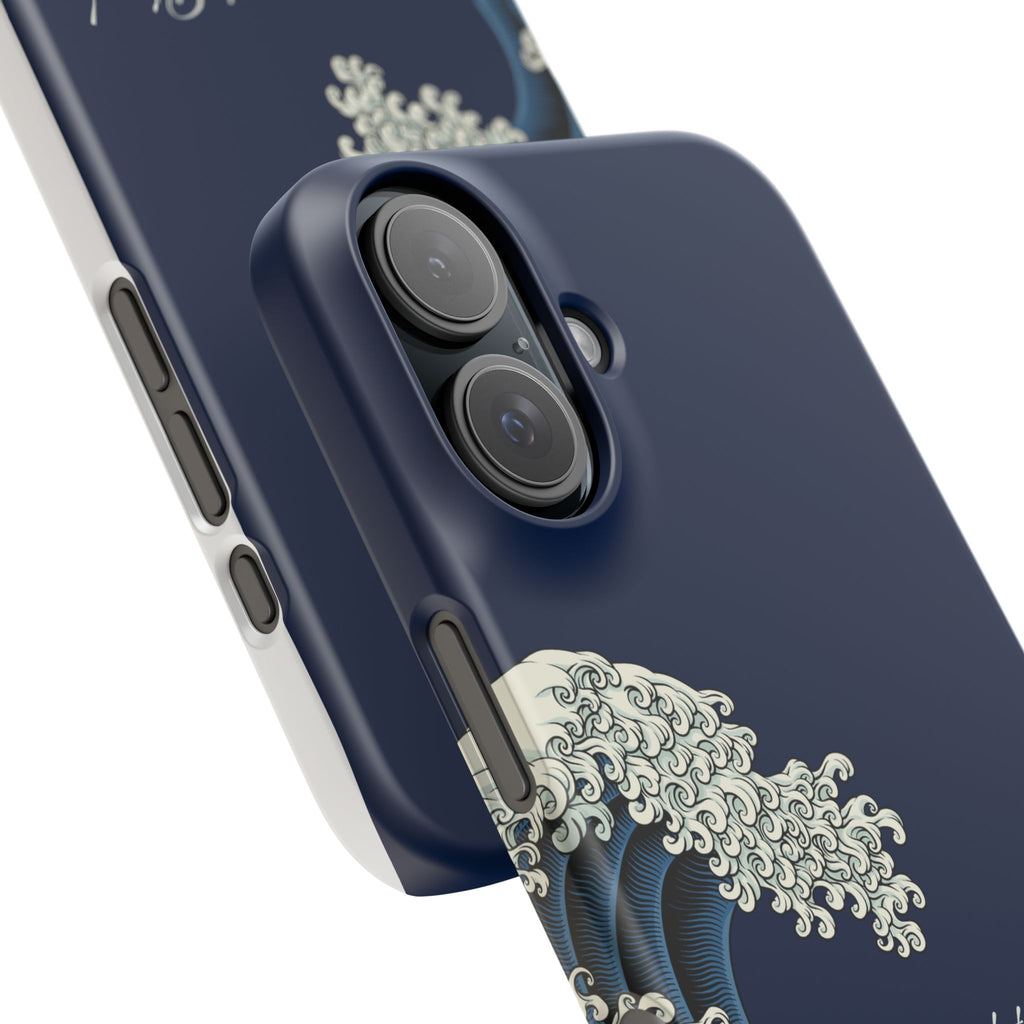 Phone Case — 'Go with the Flow' Wave Design