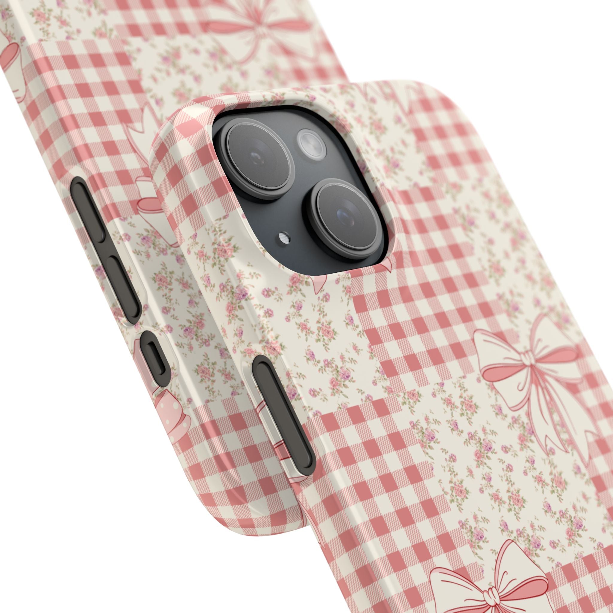 Pink Bow Patchwork Case