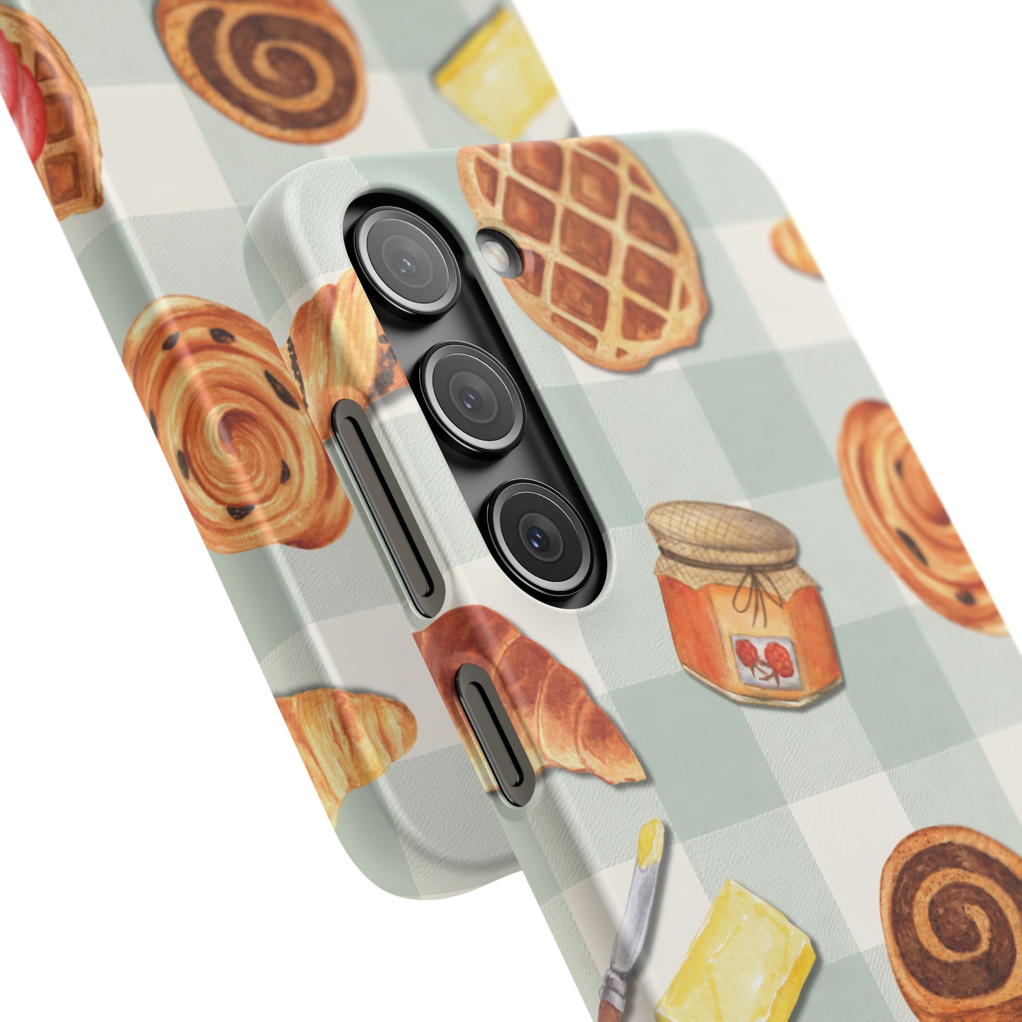 Bakery Breakfast Phone Case — Cute Pastry Pattern Snap Case