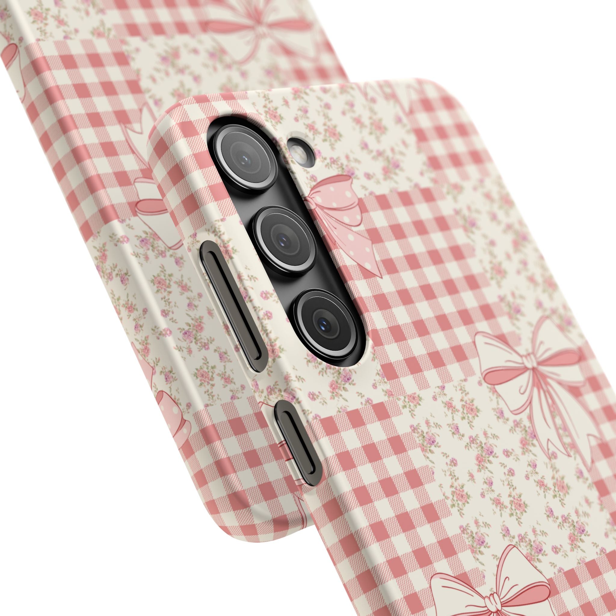 Pink Bow Patchwork Case