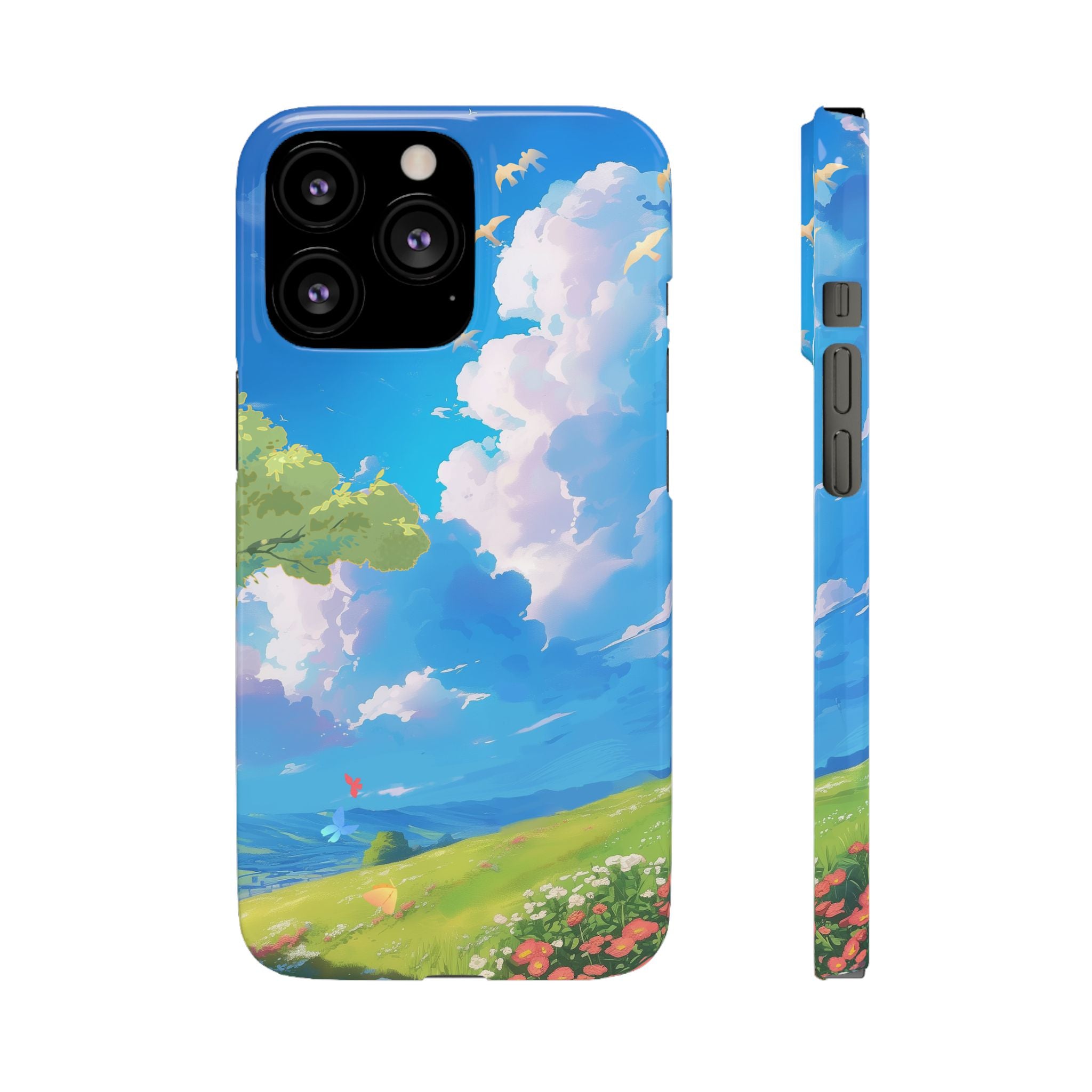 Snap Case Phone Case — Blue Sky Meadow Cloud Art