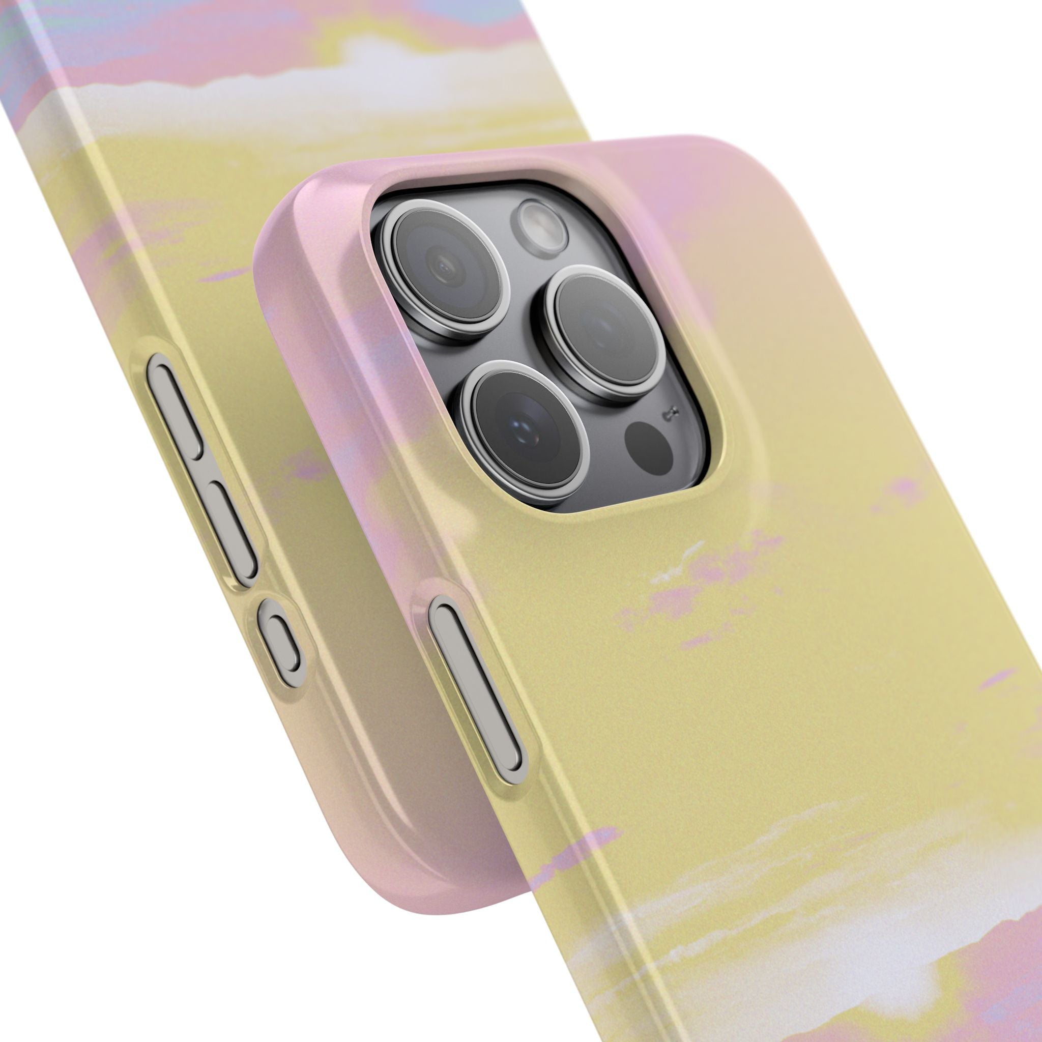 Pastel Lavender Field Phone Case — Sunset Sky Snap Case