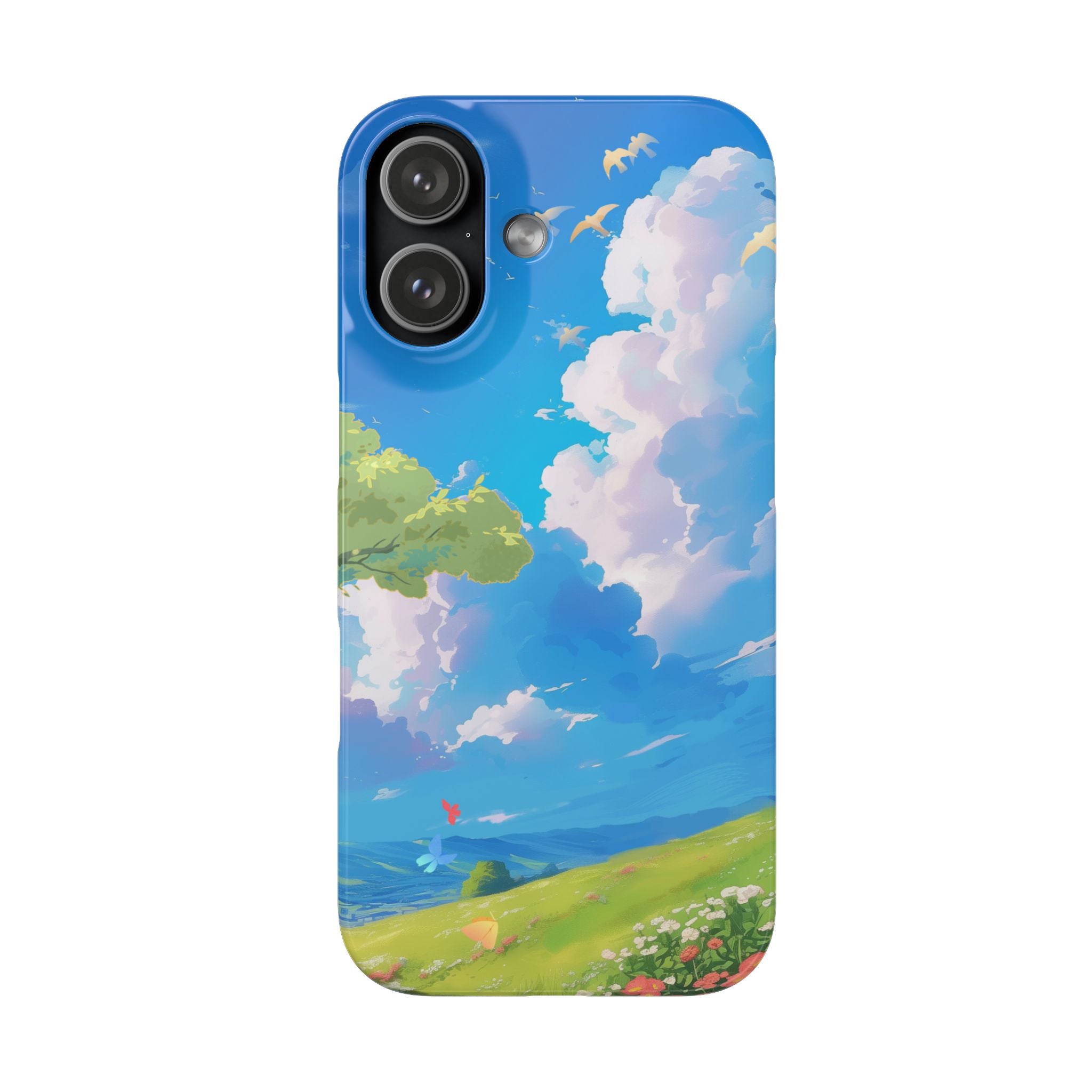 Snap Case Phone Case — Blue Sky Meadow Cloud Art