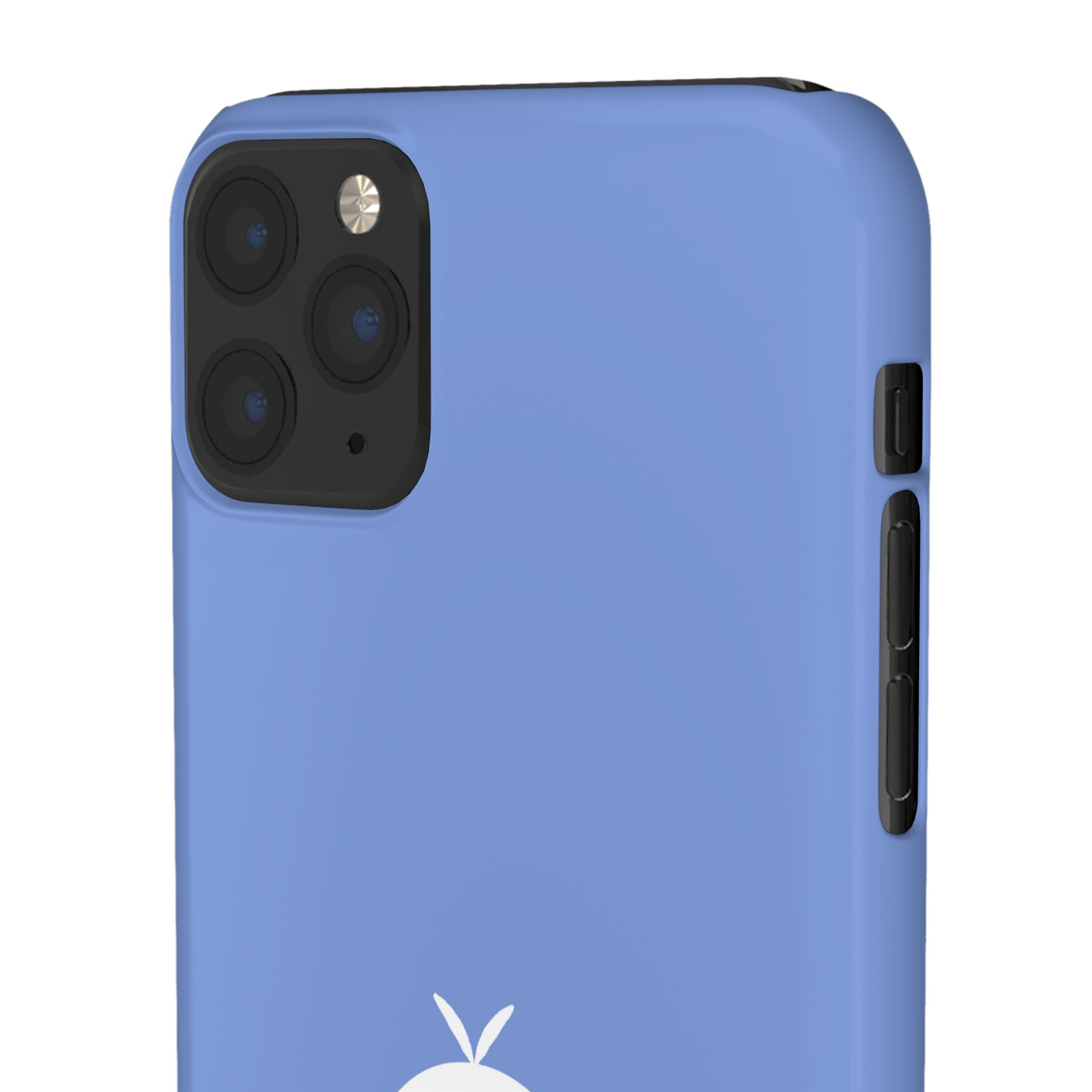 Cute Goose Phone Case – Blue Snap Phone Cover with Whimsical Bird Design
