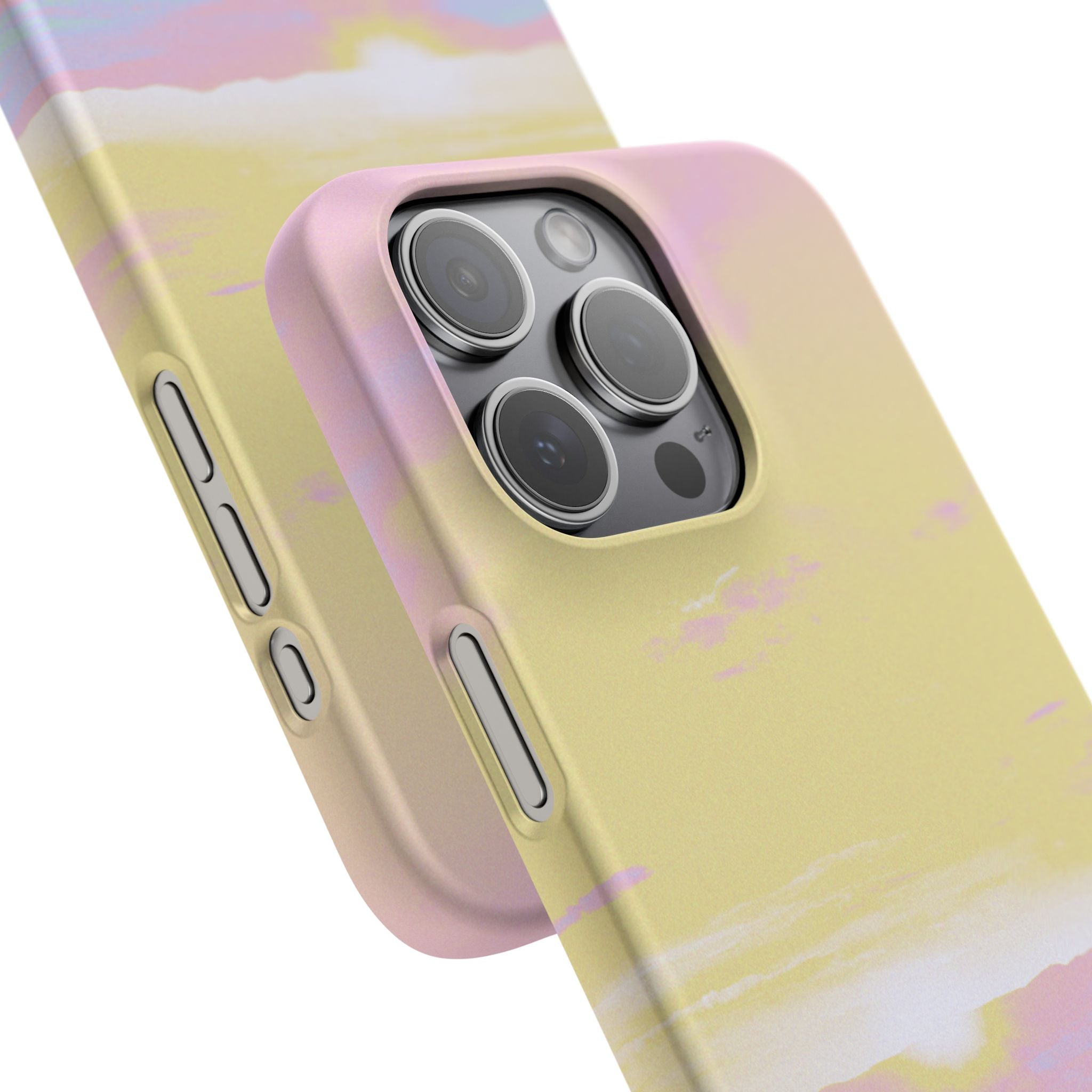 Pastel Lavender Field Phone Case — Sunset Sky Snap Case