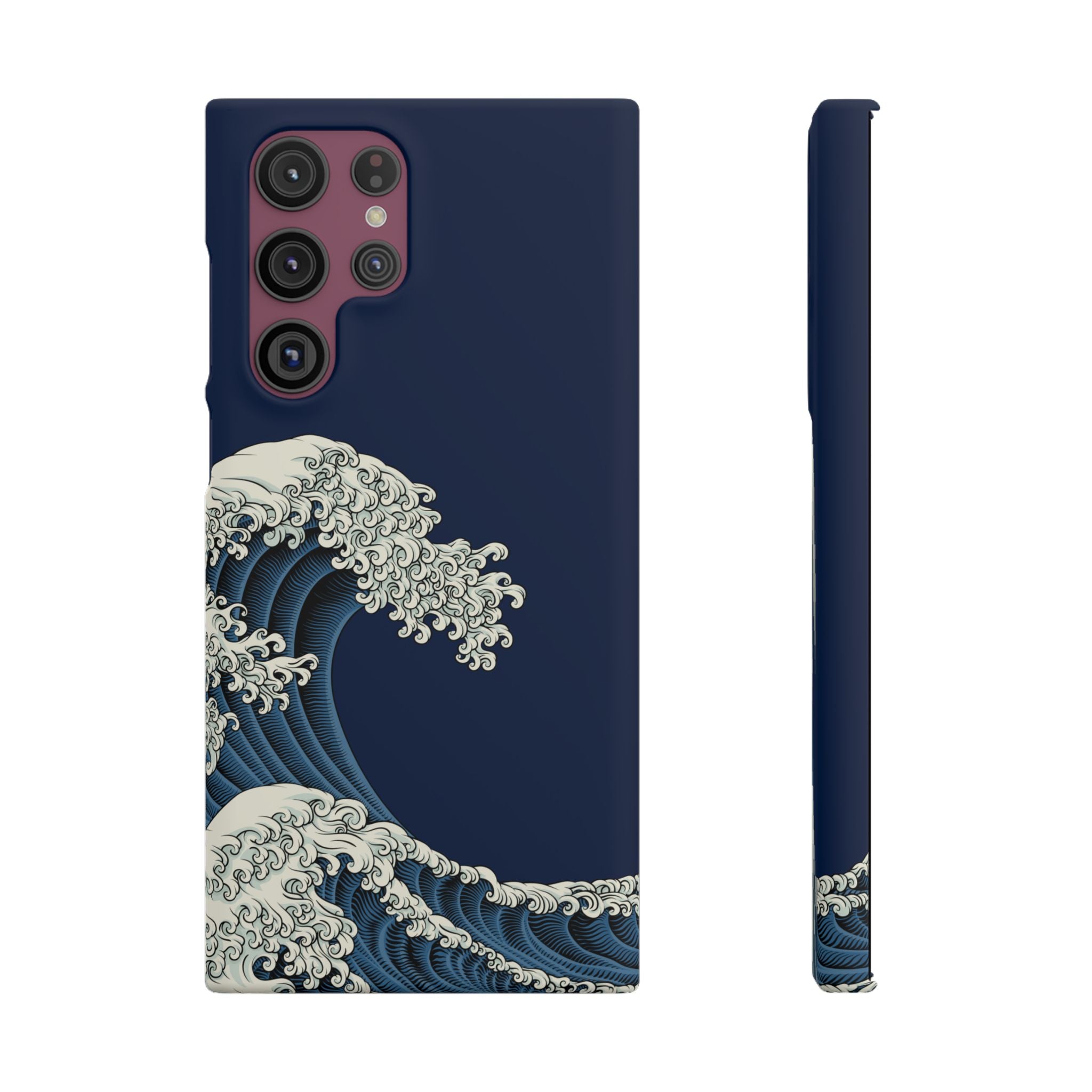 Phone Case — 'Go with the Flow' Wave Design