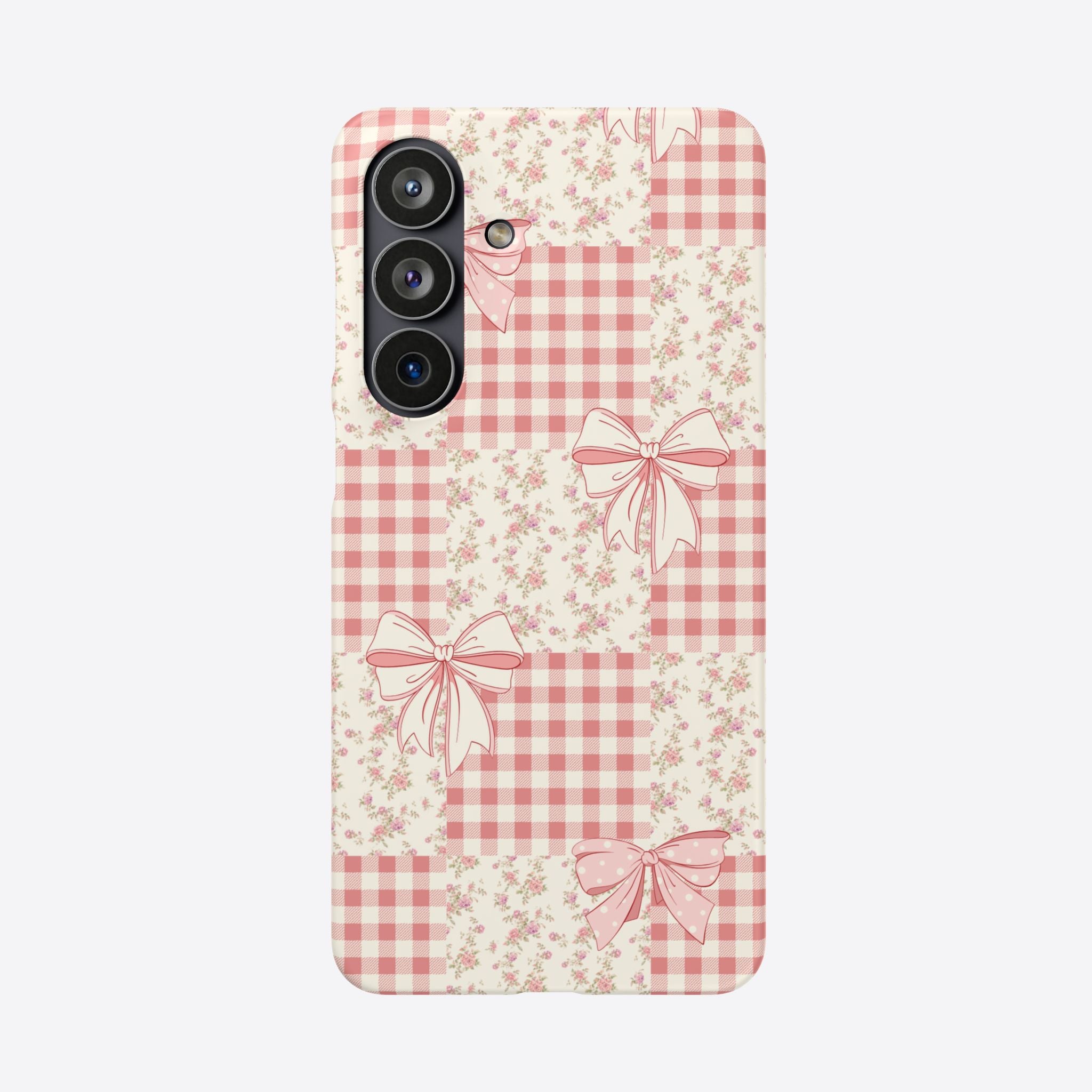 Pink Bow Patchwork Case