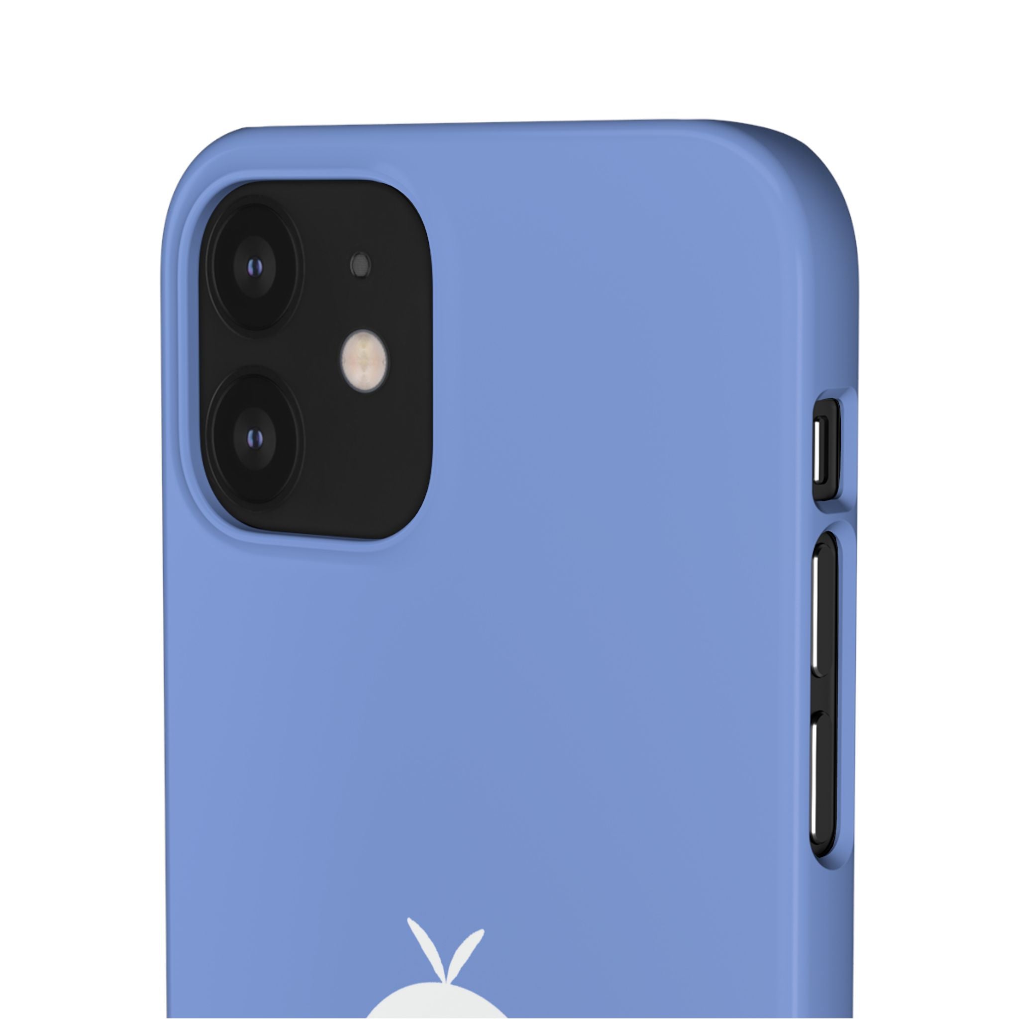 Cute Goose Phone Case – Blue Snap Phone Cover with Whimsical Bird Design