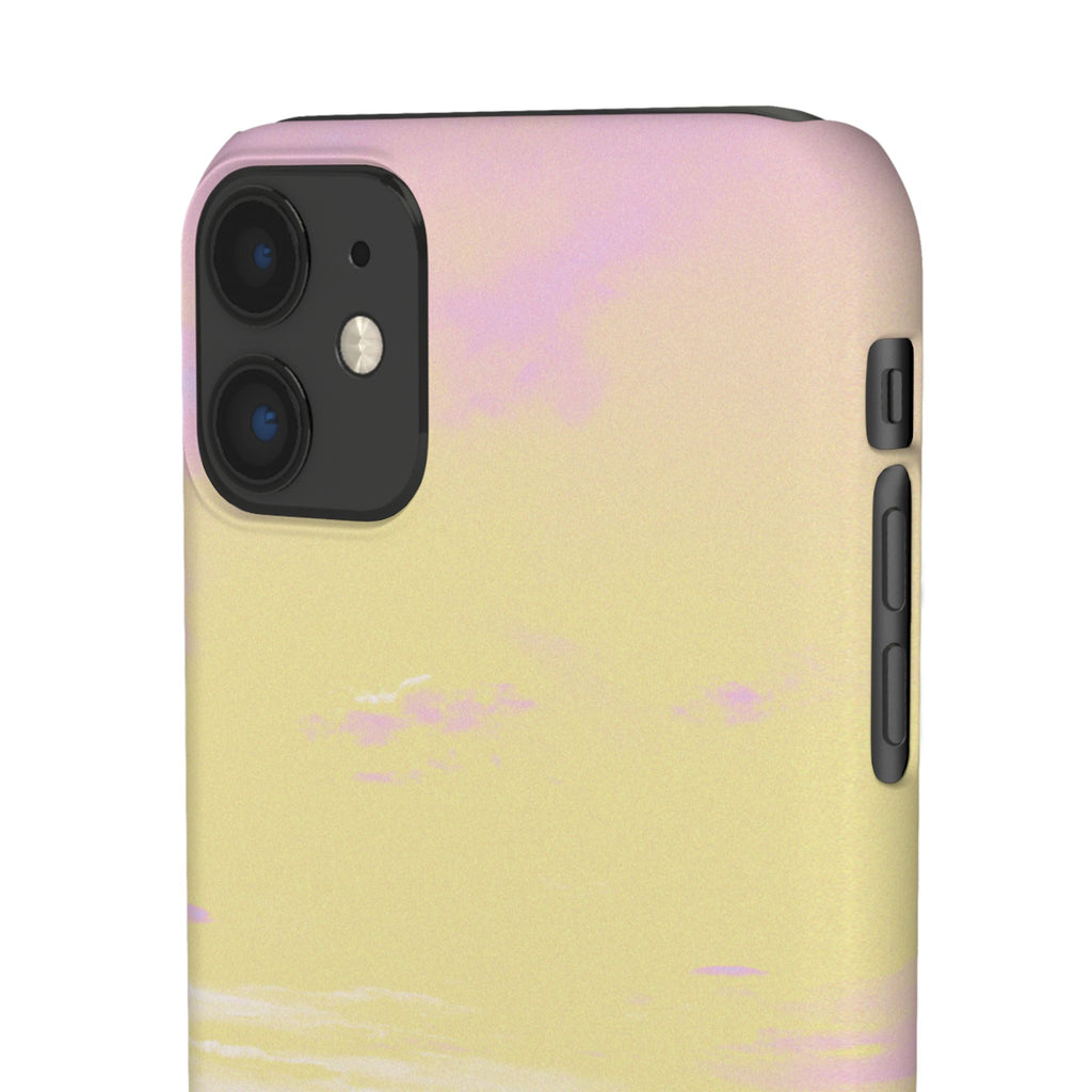 Pastel Lavender Field Phone Case — Sunset Sky Snap Case