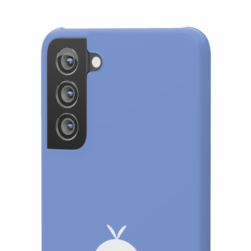 Cute Goose Phone Case – Blue Snap Phone Cover with Whimsical Bird Design