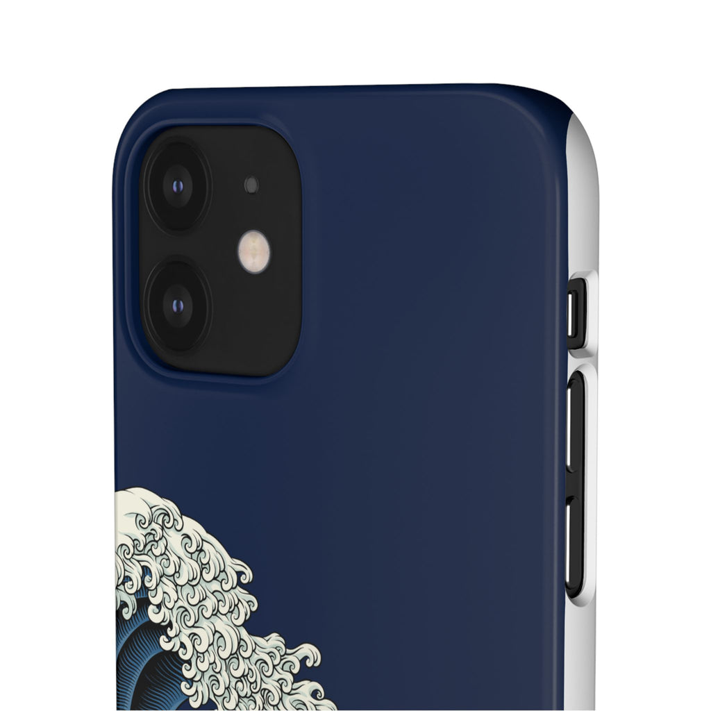 Phone Case — 'Go with the Flow' Wave Design