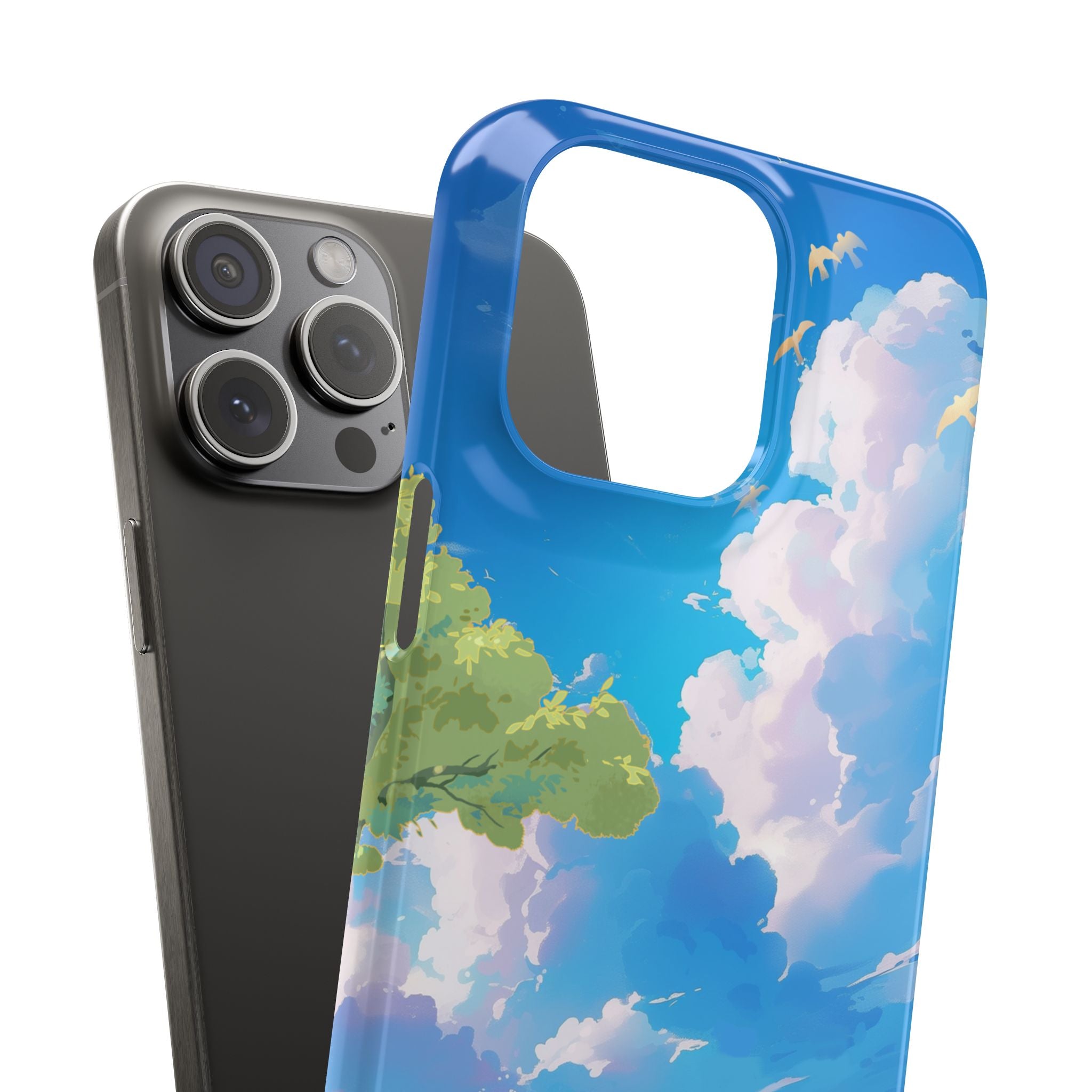 Snap Case Phone Case — Blue Sky Meadow Cloud Art