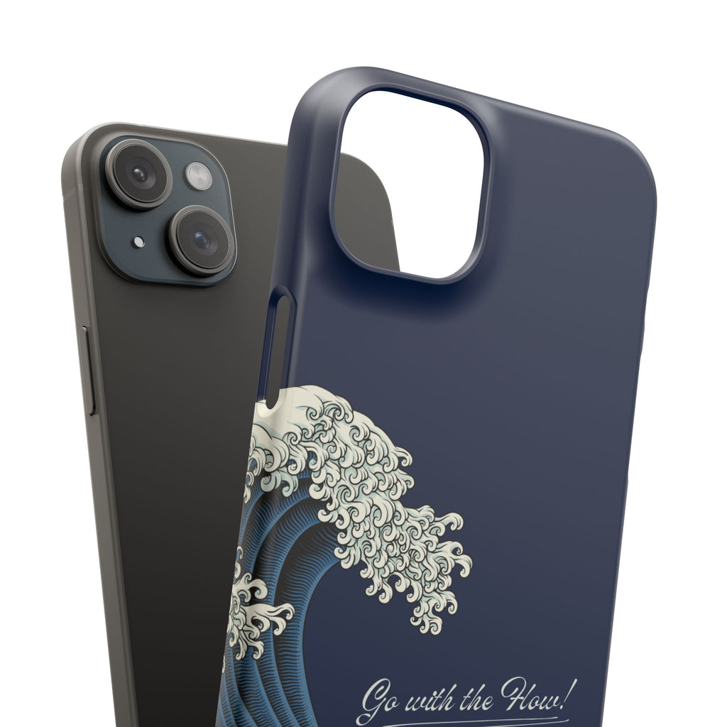 Phone Case — 'Go with the Flow' Wave Design