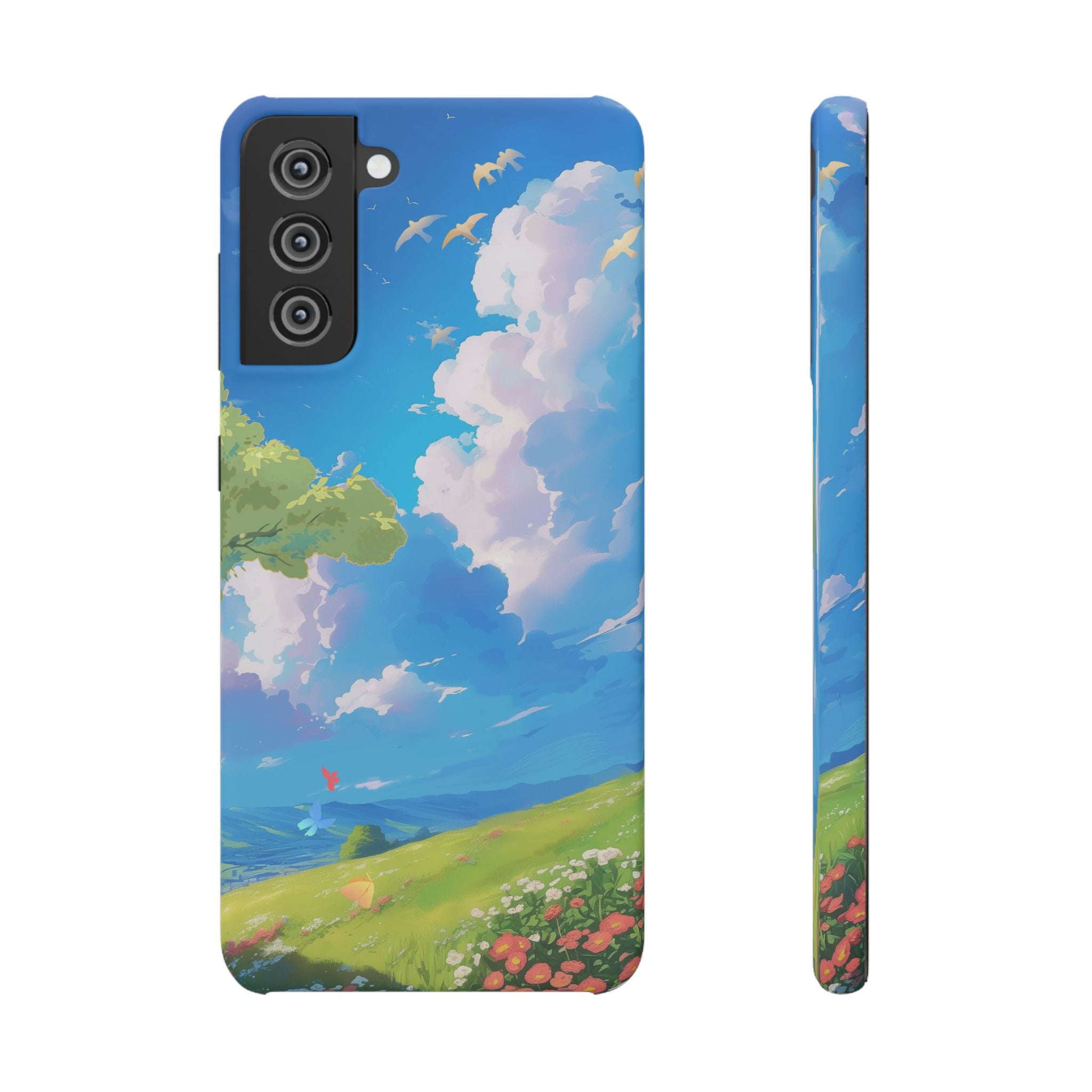 Snap Case Phone Case — Blue Sky Meadow Cloud Art