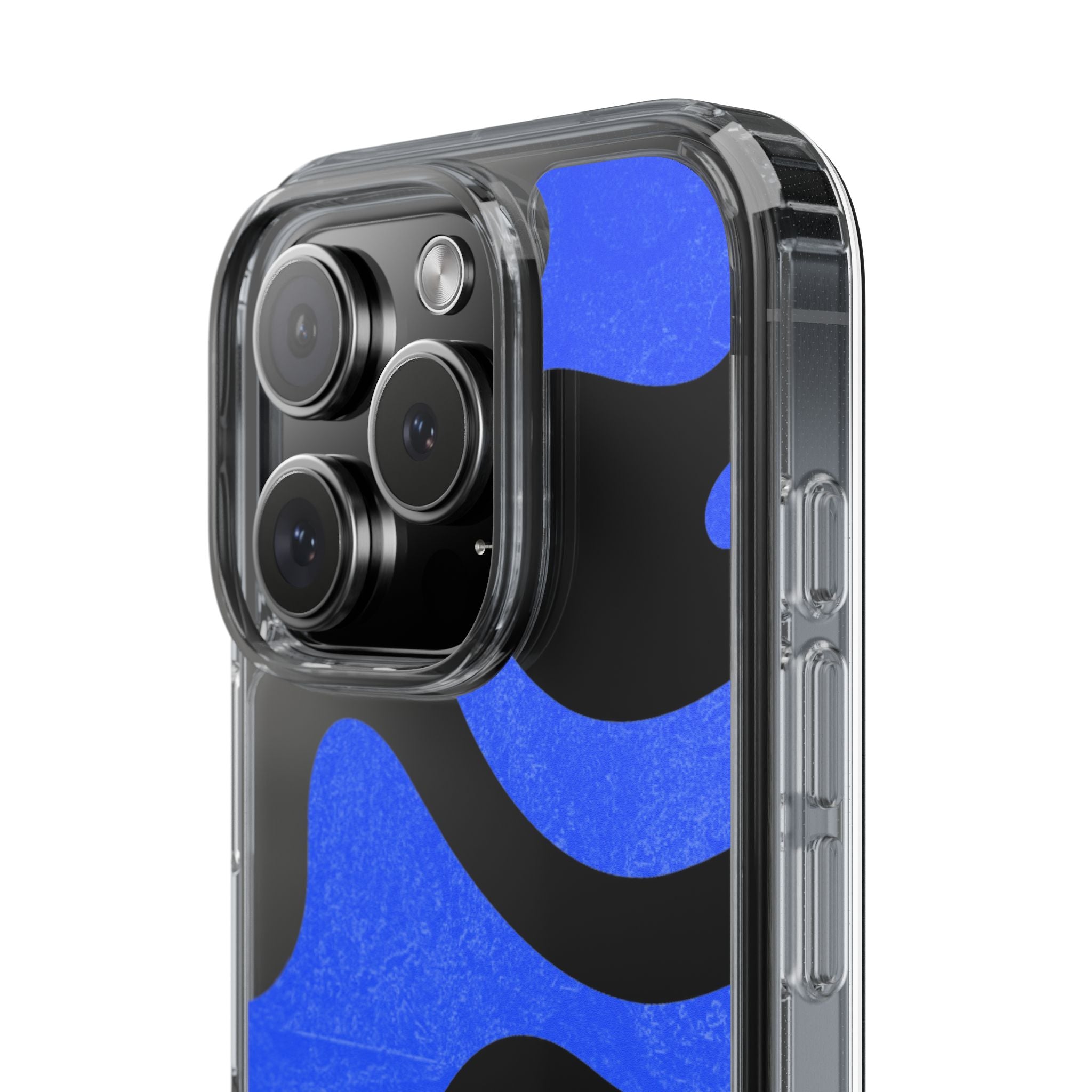 Copy of Abstract Blue Wave Clear Phone Case