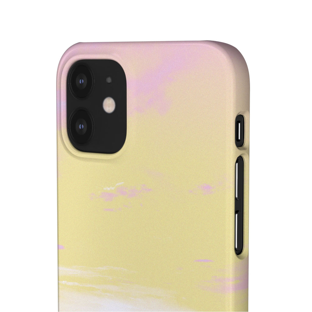 Pastel Lavender Field Phone Case — Sunset Sky Snap Case