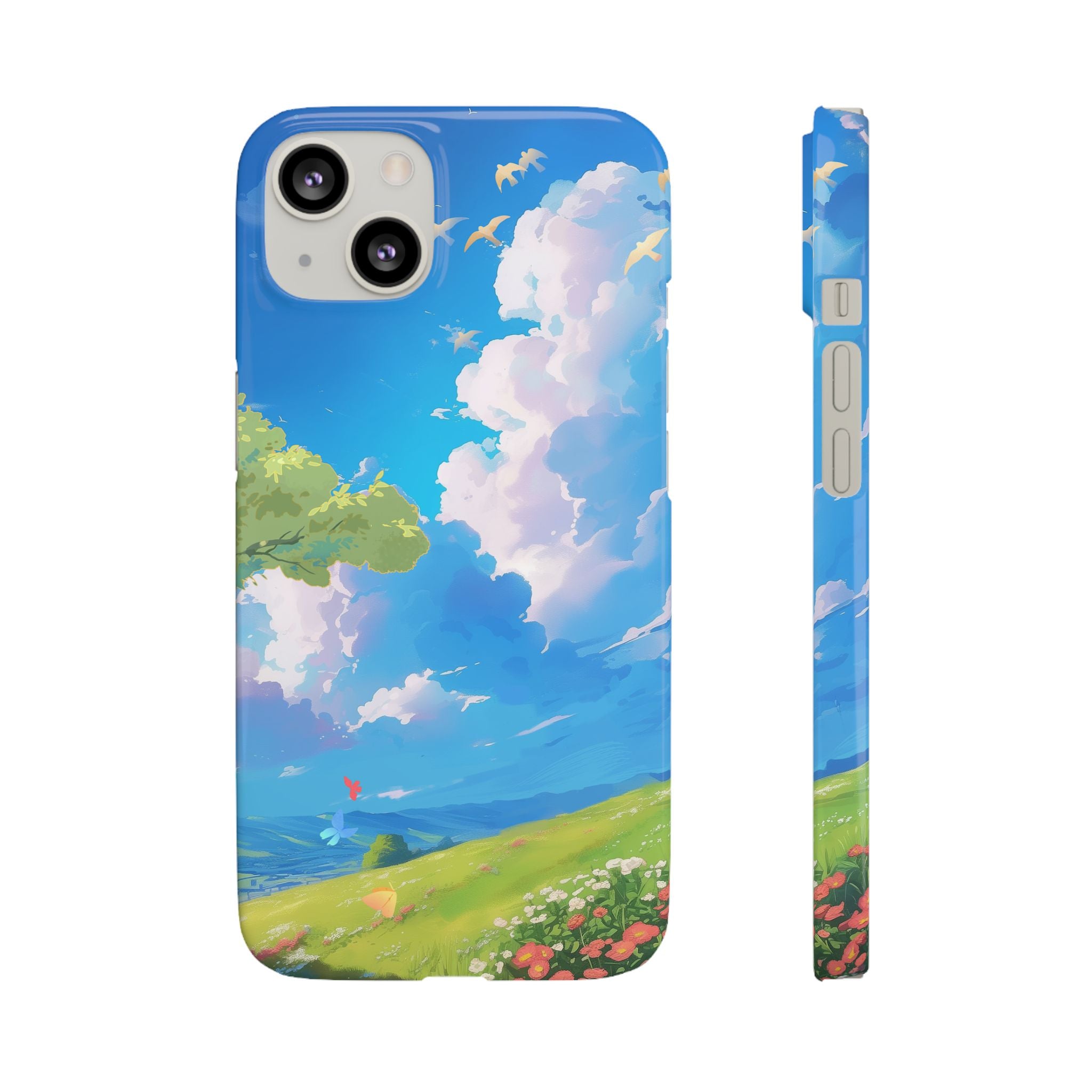 Snap Case Phone Case — Blue Sky Meadow Cloud Art