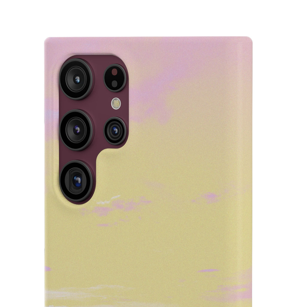 Pastel Lavender Field Phone Case — Sunset Sky Snap Case