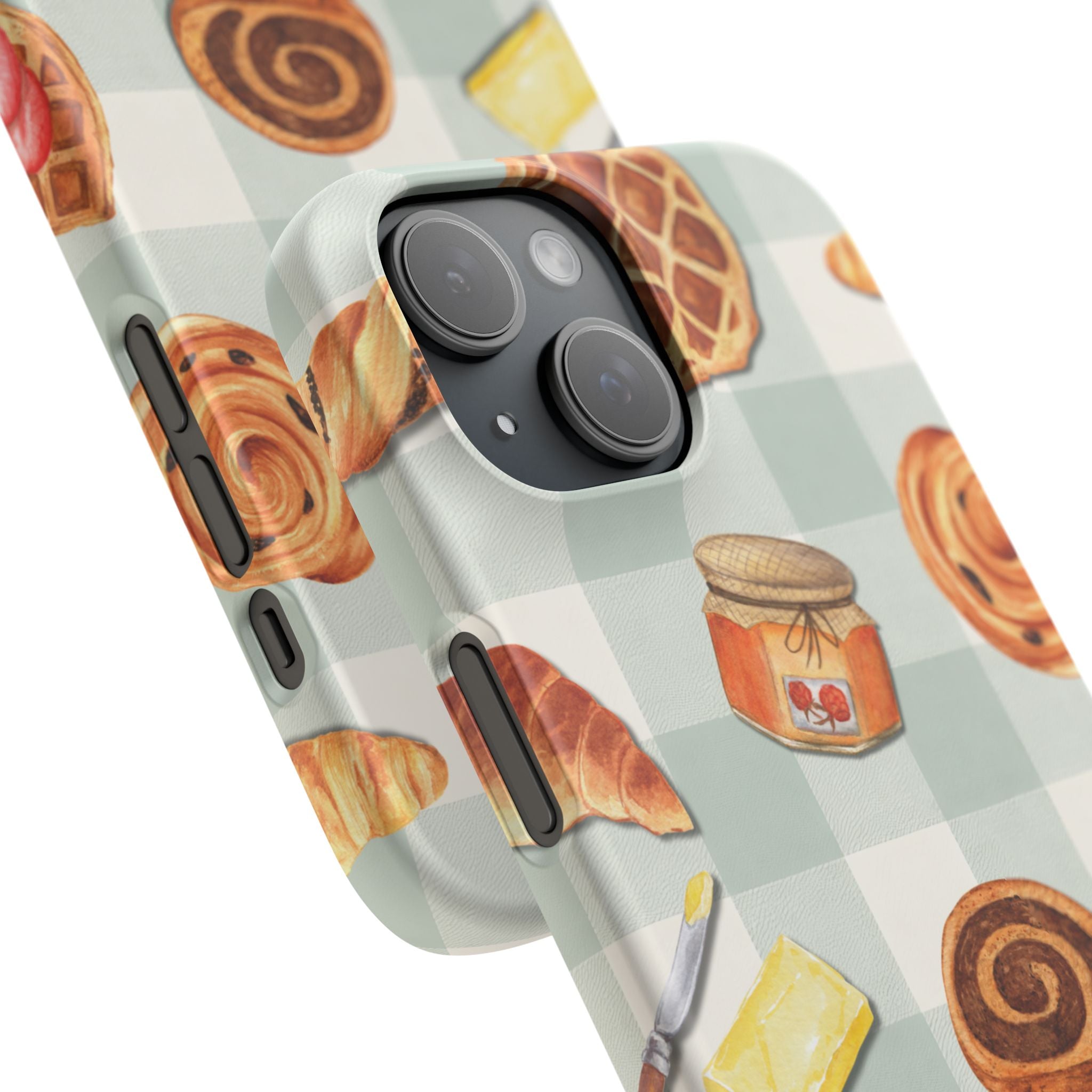 Bakery Breakfast Phone Case — Cute Pastry Pattern Snap Case