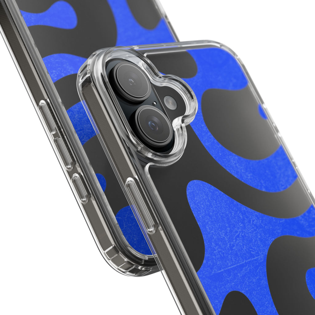 Copy of Abstract Blue Wave Clear Phone Case