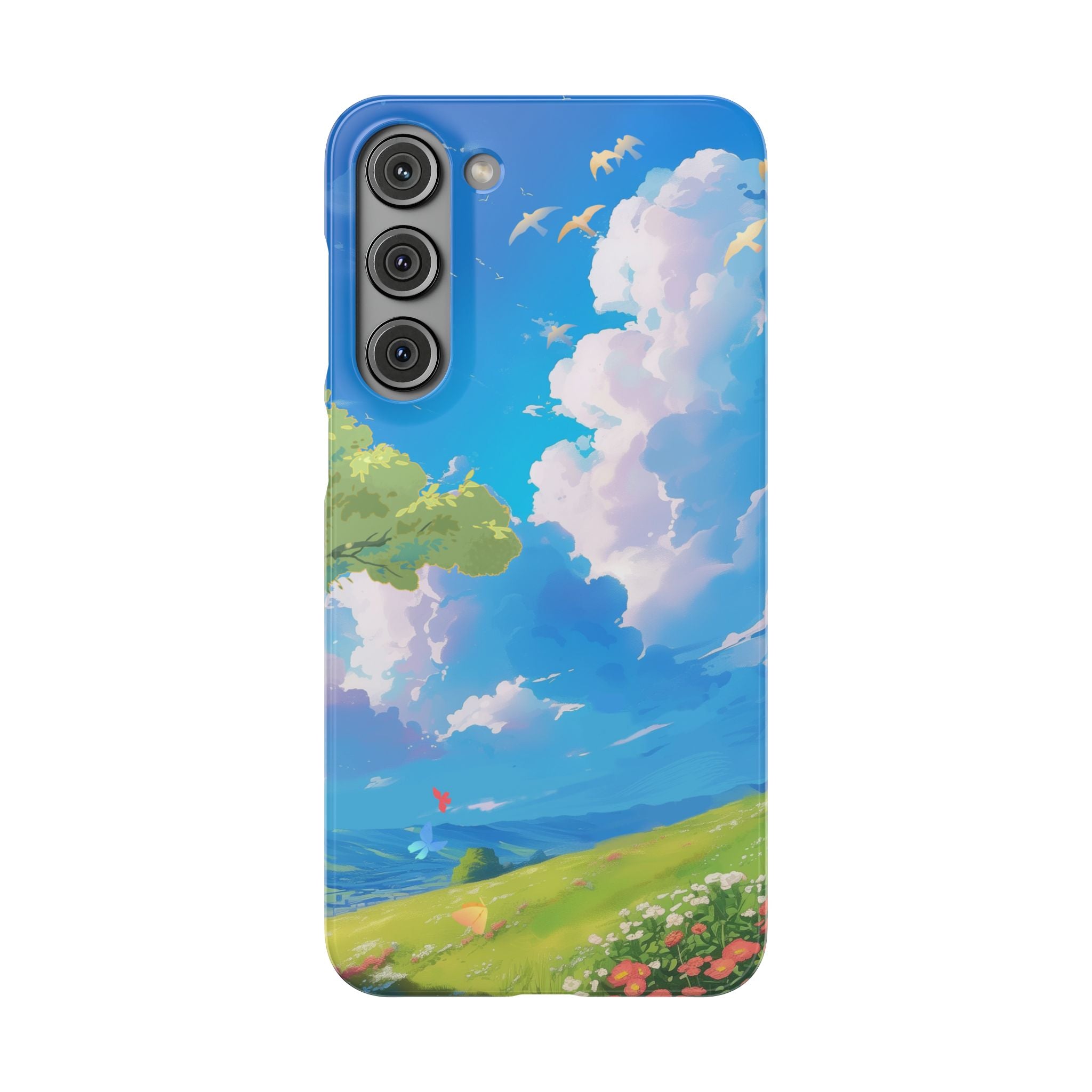 Snap Case Phone Case — Blue Sky Meadow Cloud Art
