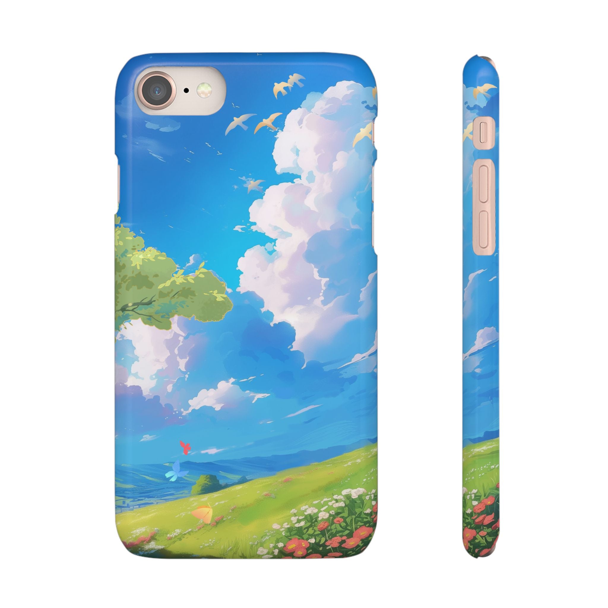 Snap Case Phone Case — Blue Sky Meadow Cloud Art