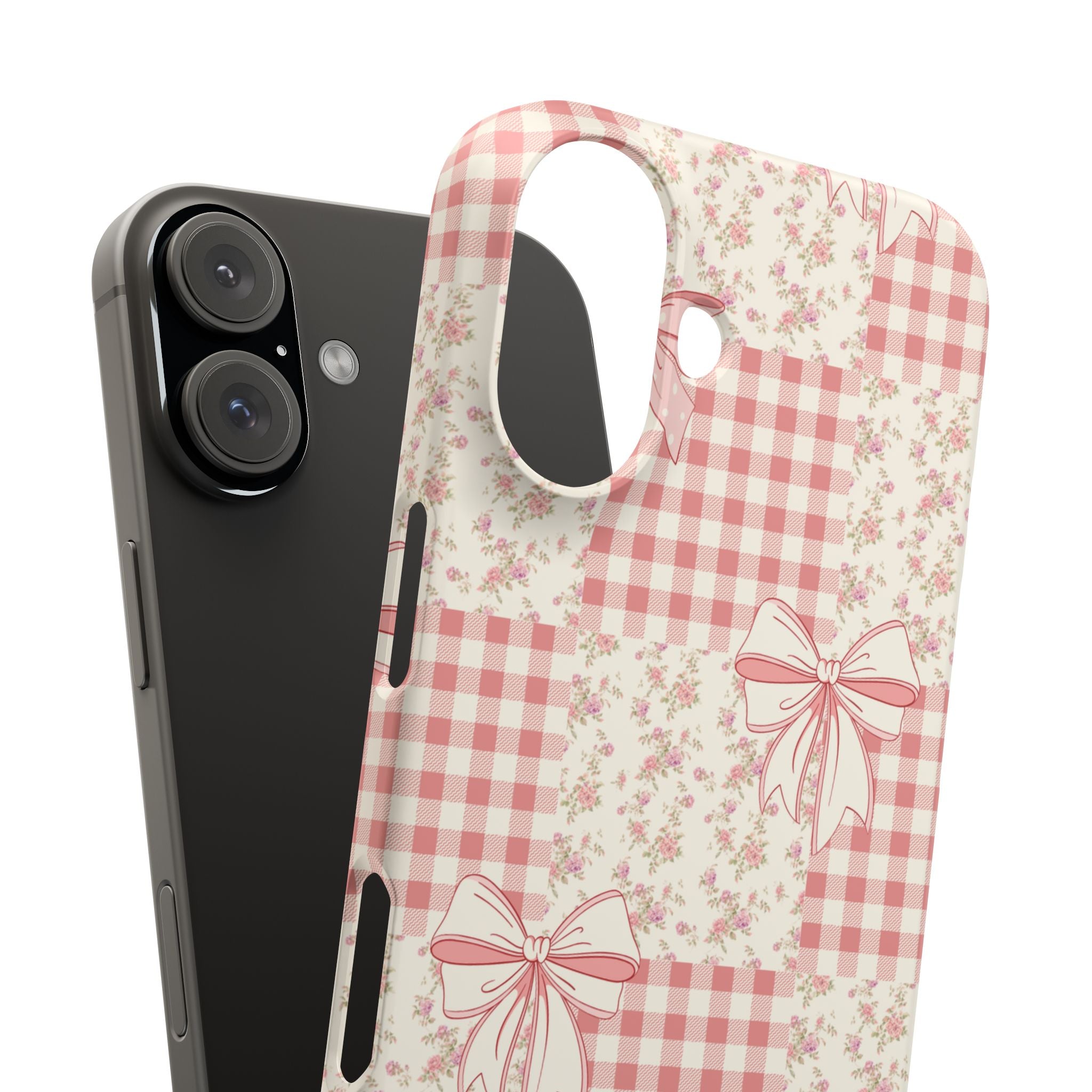 Pink Bow Patchwork Case