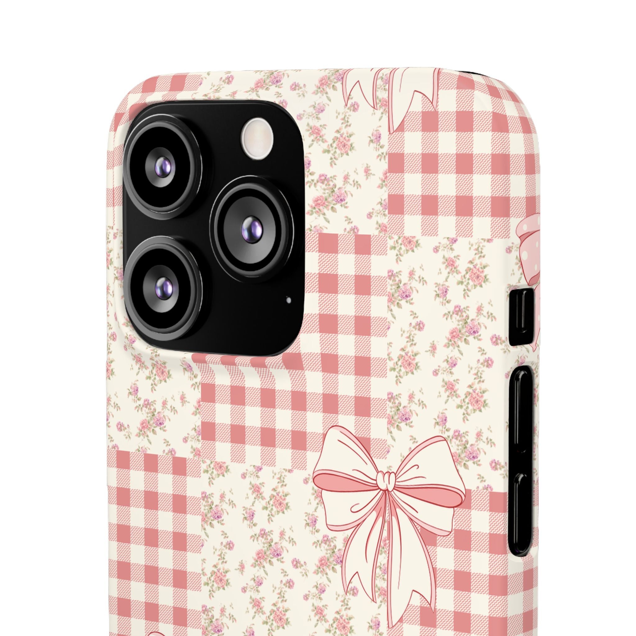 Pink Bow Patchwork Case