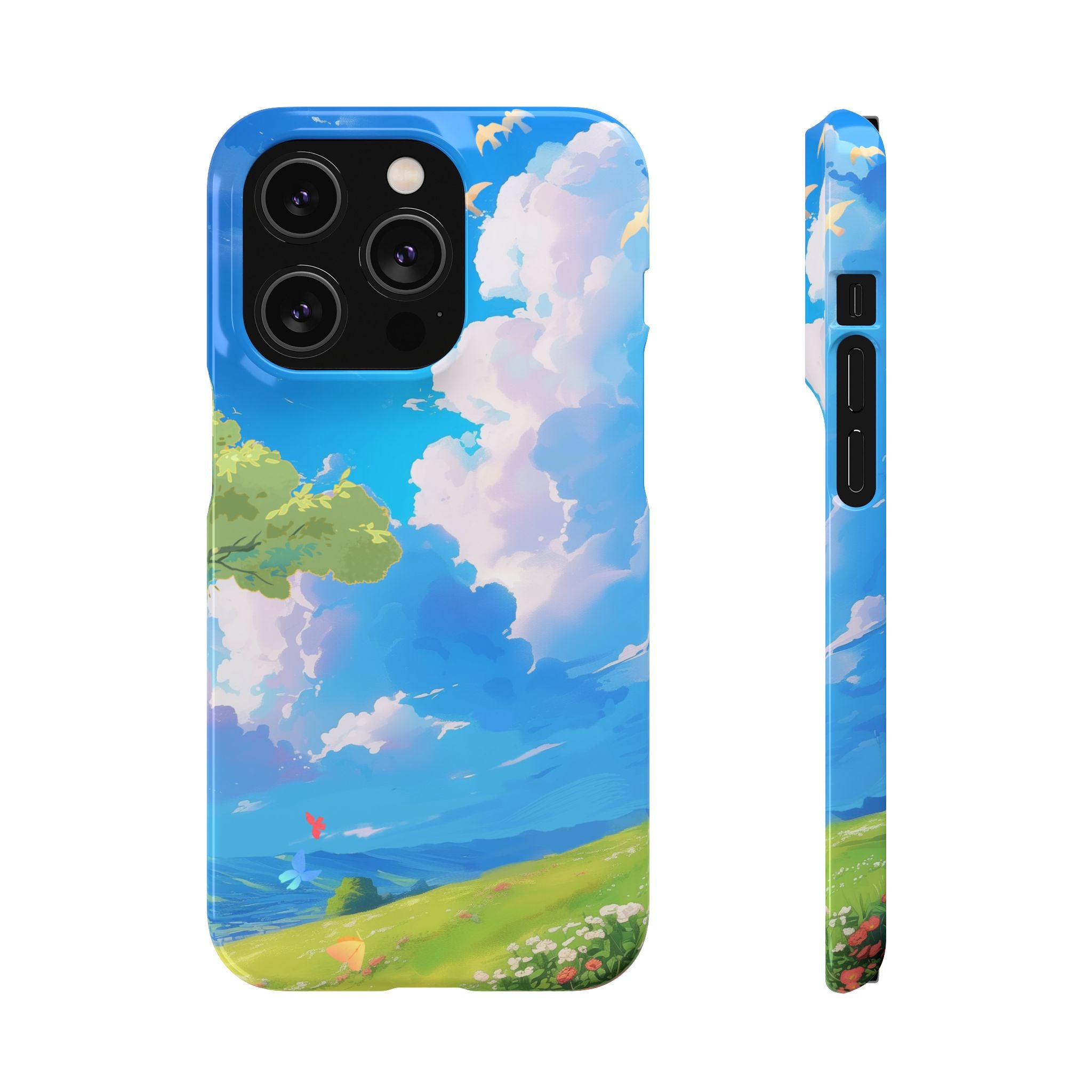 Snap Case Phone Case — Blue Sky Meadow Cloud Art