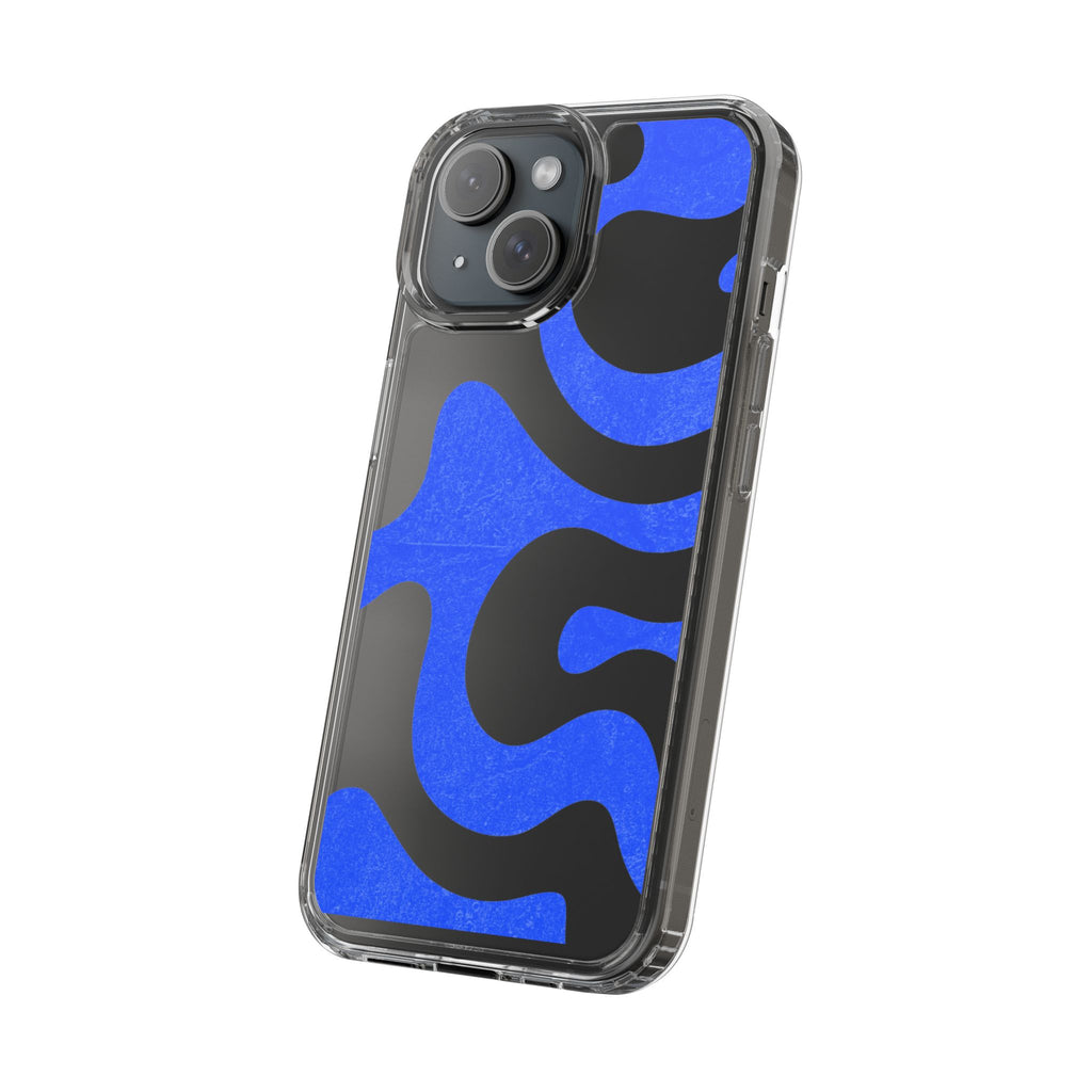 Copy of Abstract Blue Wave Clear Phone Case