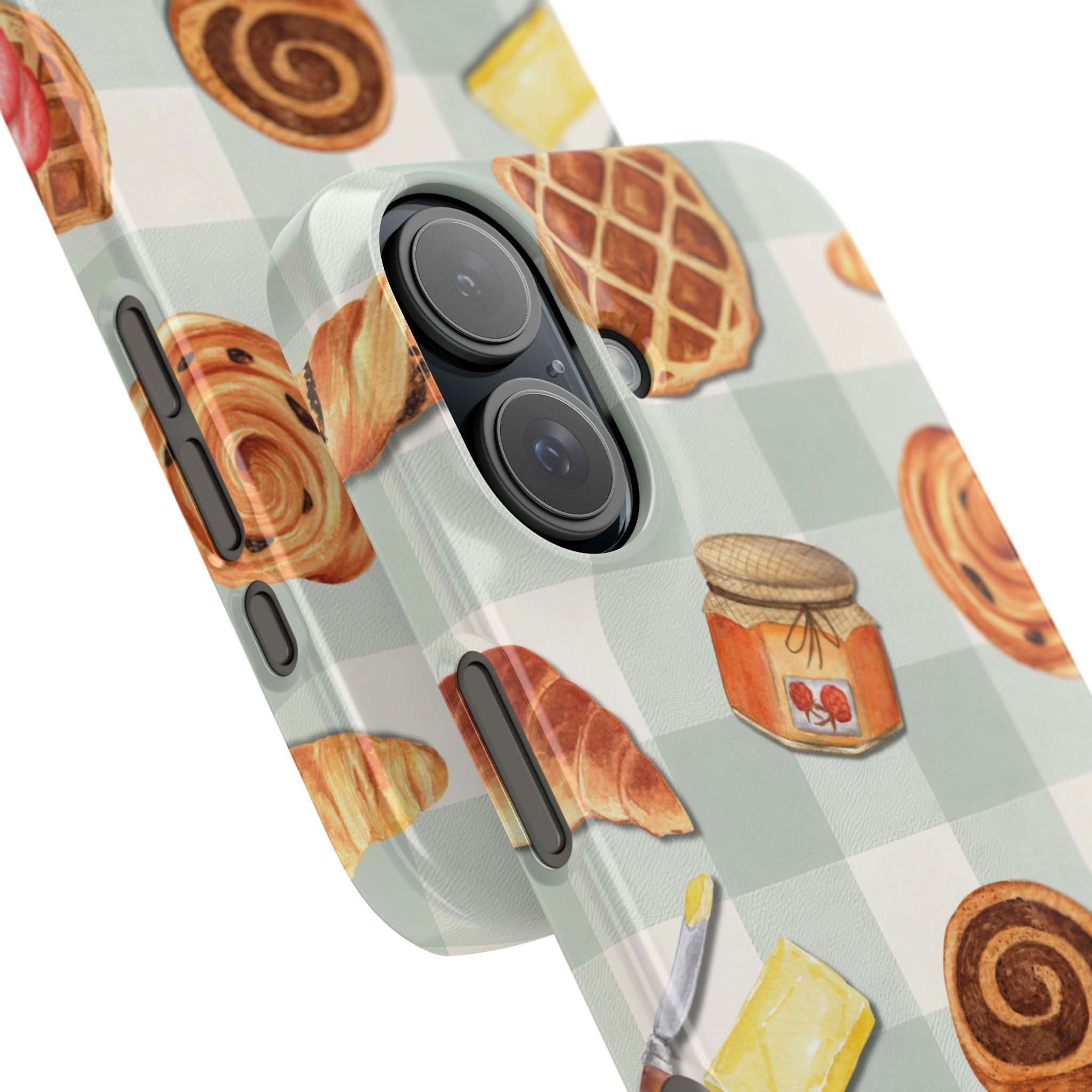 Bakery Breakfast Phone Case — Cute Pastry Pattern Snap Case