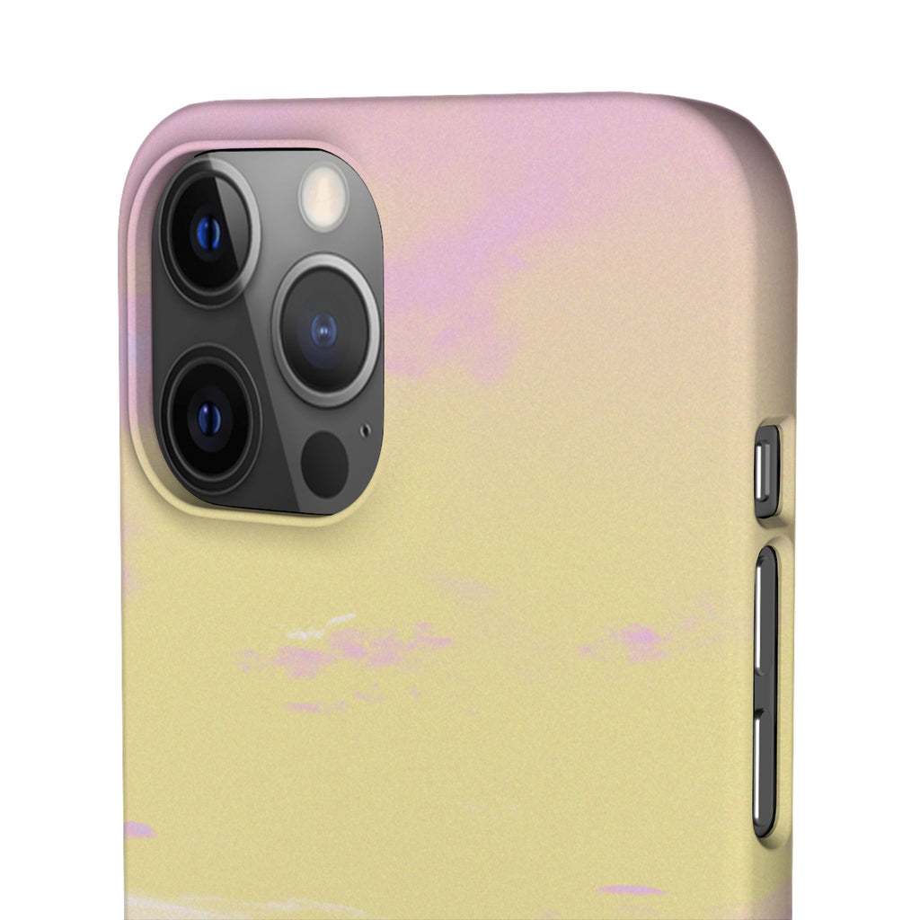 Pastel Lavender Field Phone Case — Sunset Sky Snap Case