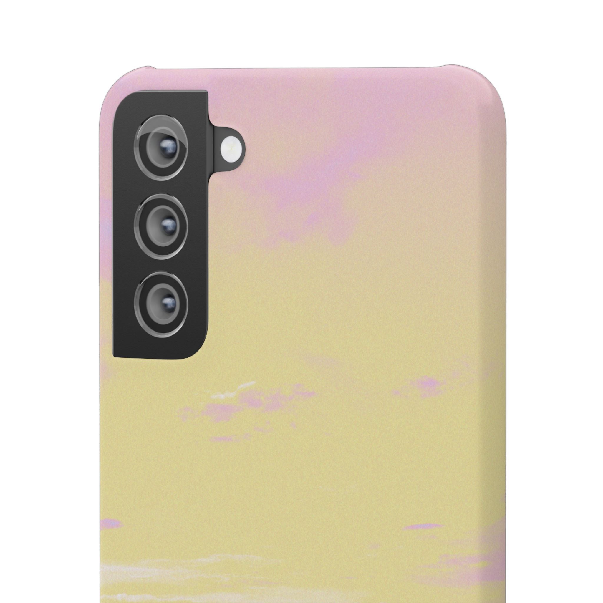 Pastel Lavender Field Phone Case — Sunset Sky Snap Case