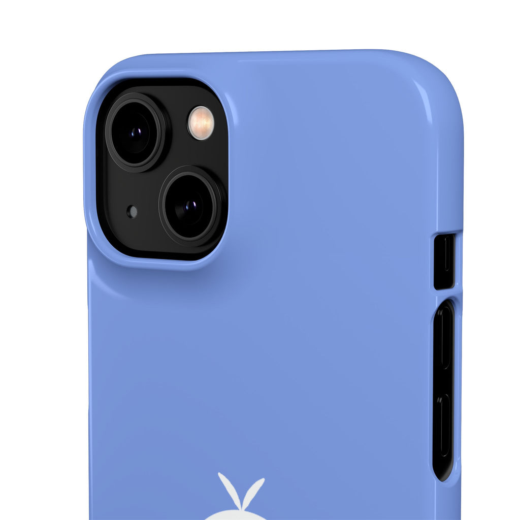 Cute Goose Phone Case – Blue Snap Phone Cover with Whimsical Bird Design