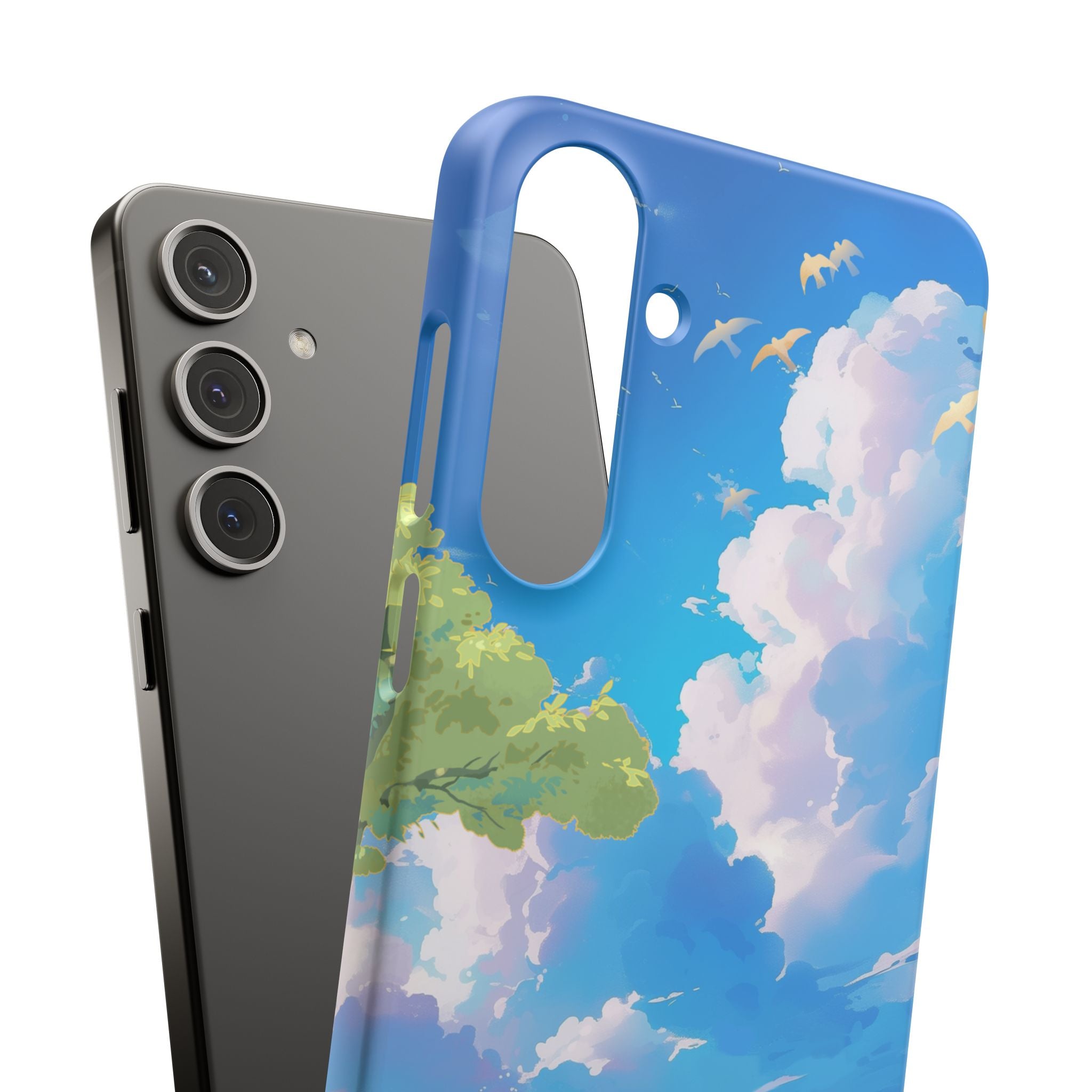 Snap Case Phone Case — Blue Sky Meadow Cloud Art