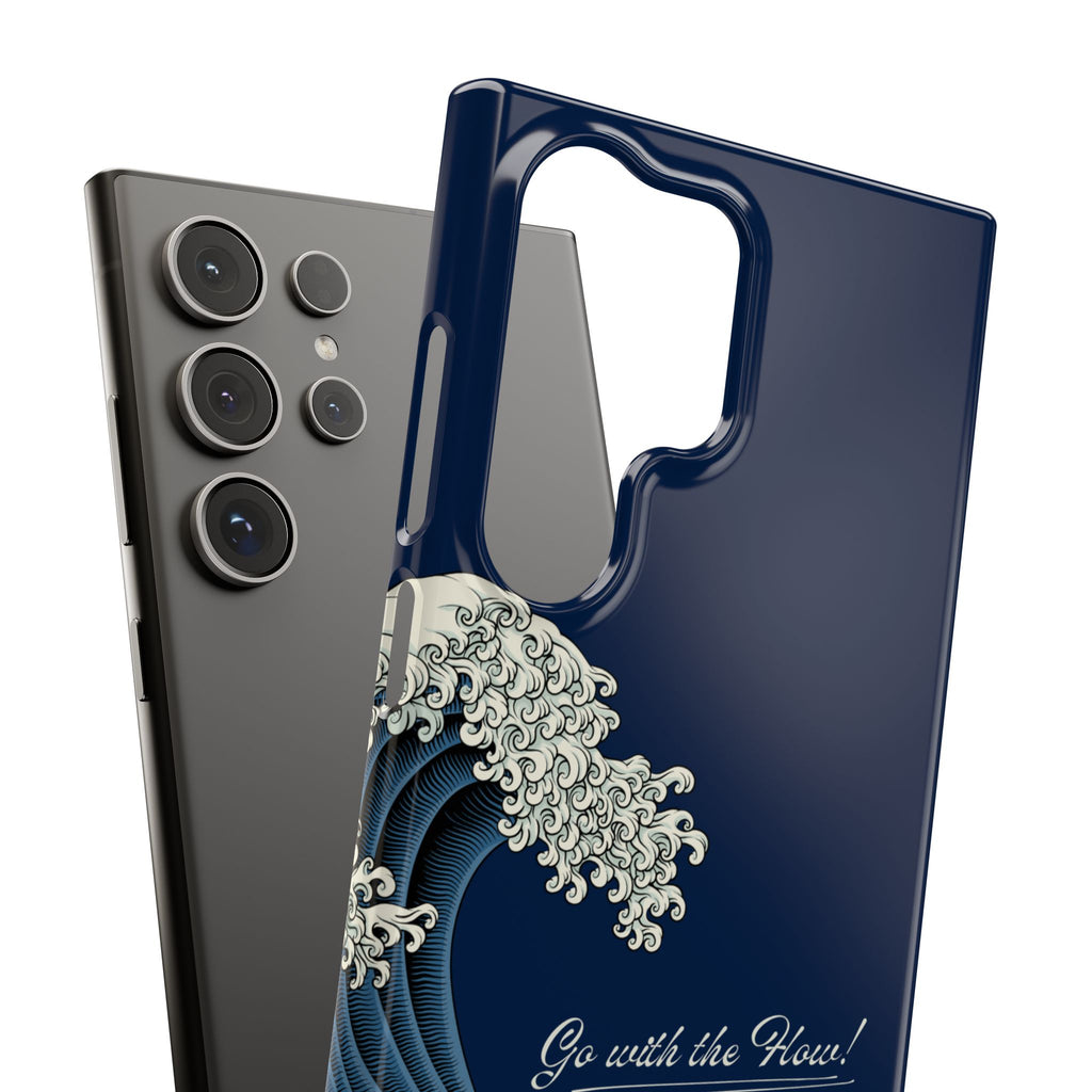 Phone Case — 'Go with the Flow' Wave Design