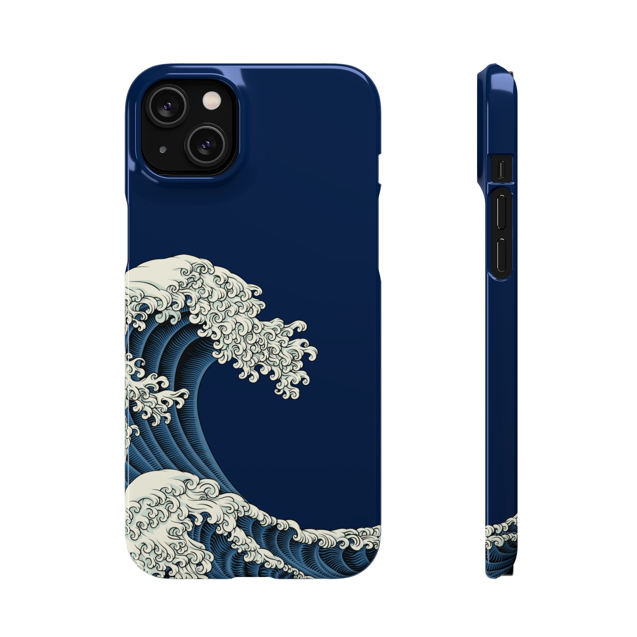 Phone Case — 'Go with the Flow' Wave Design