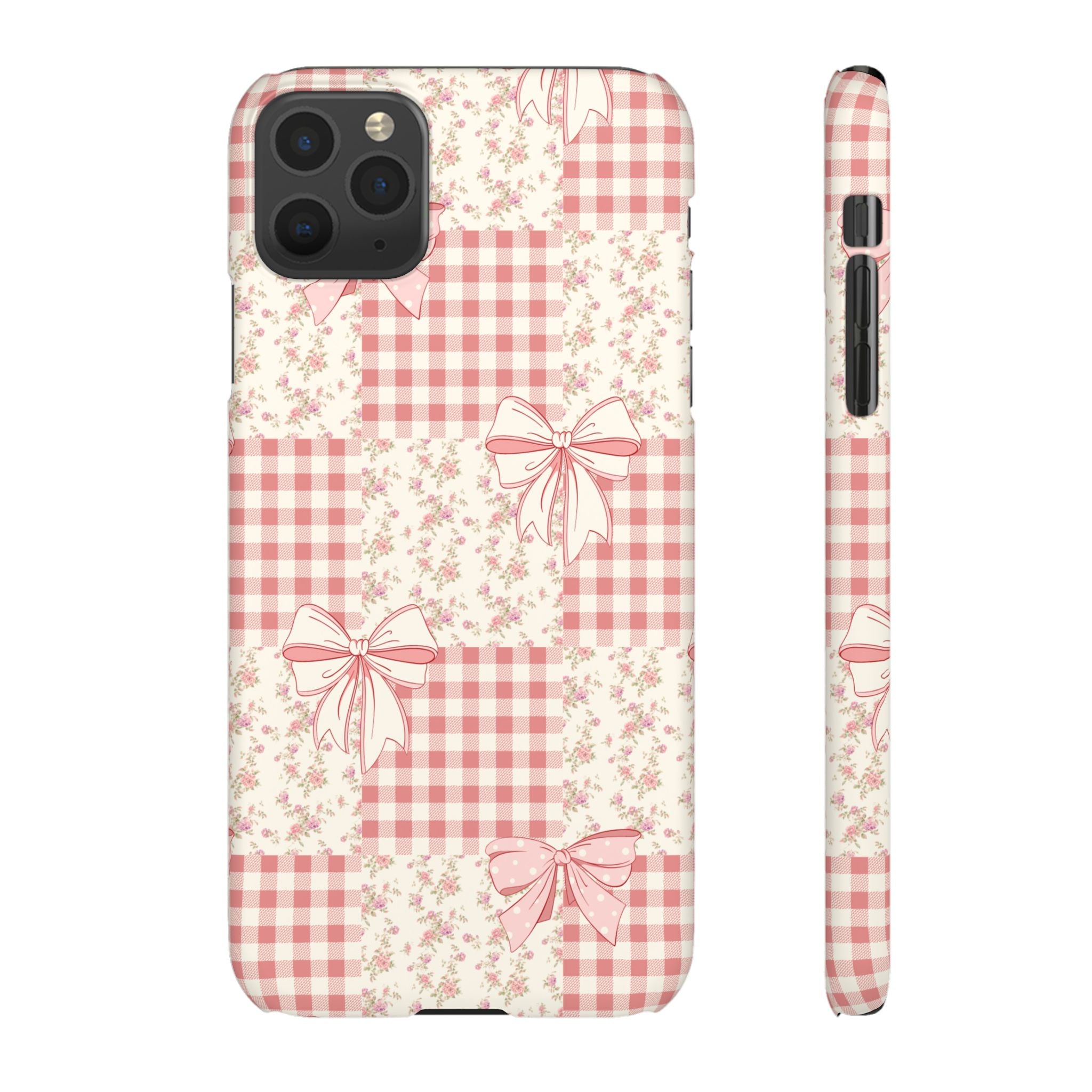 Pink Bow Patchwork Case
