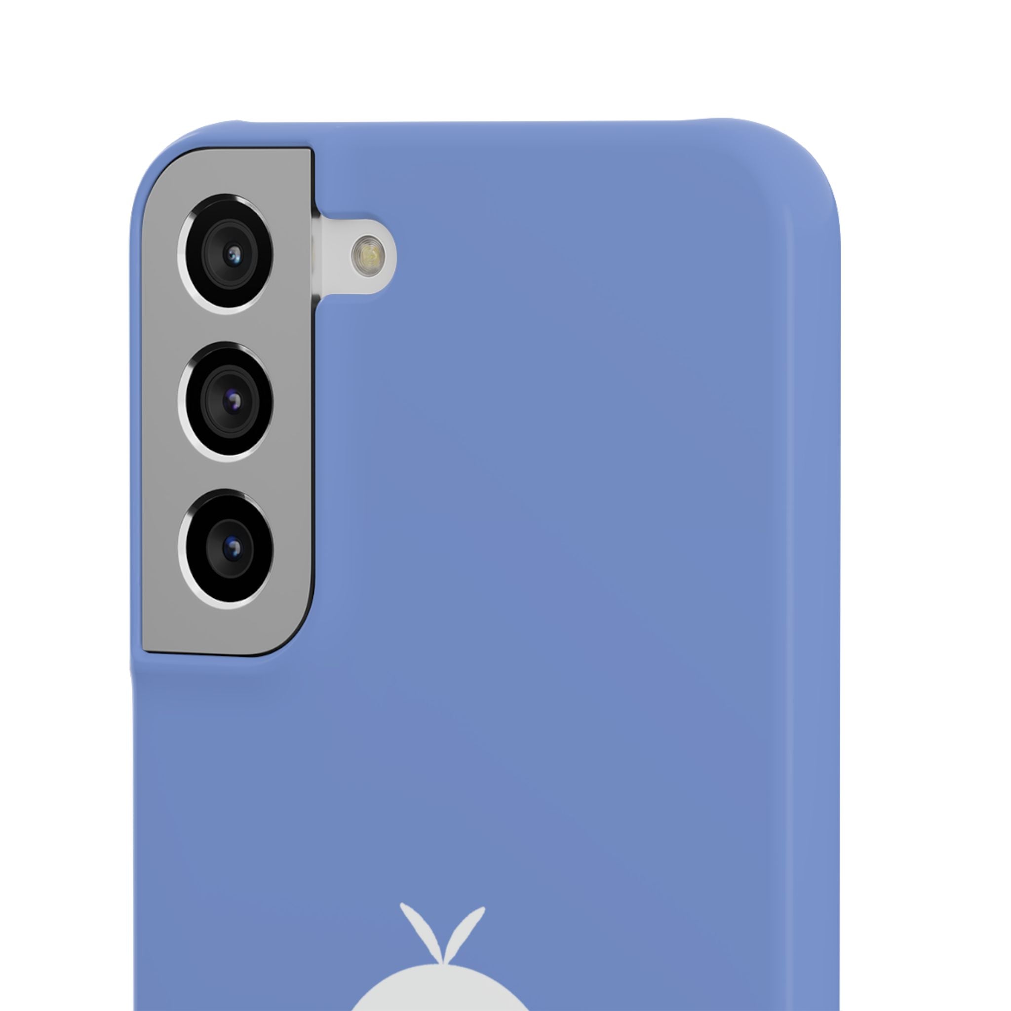 Cute Goose Phone Case – Blue Snap Phone Cover with Whimsical Bird Design