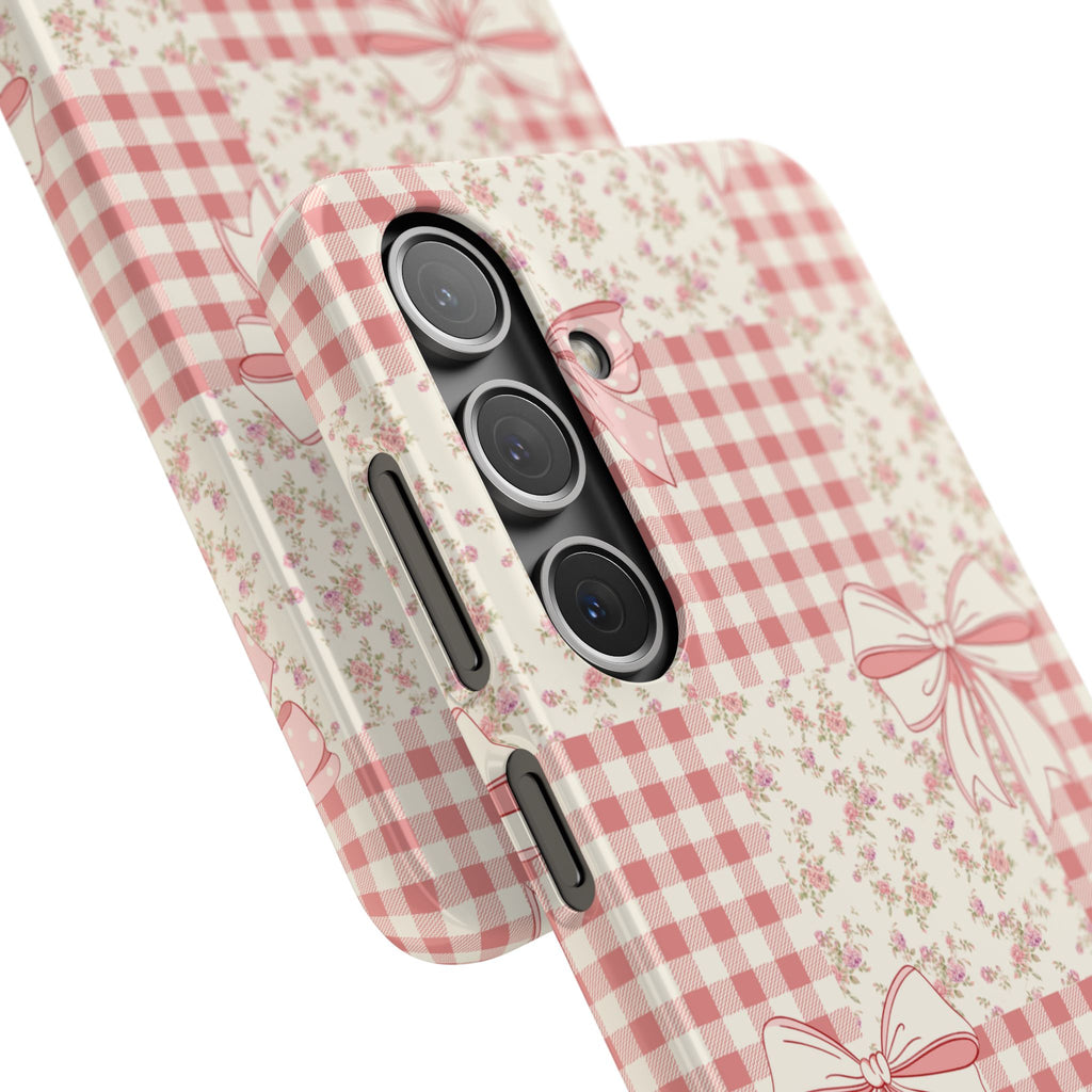 Pink Bow Patchwork Case