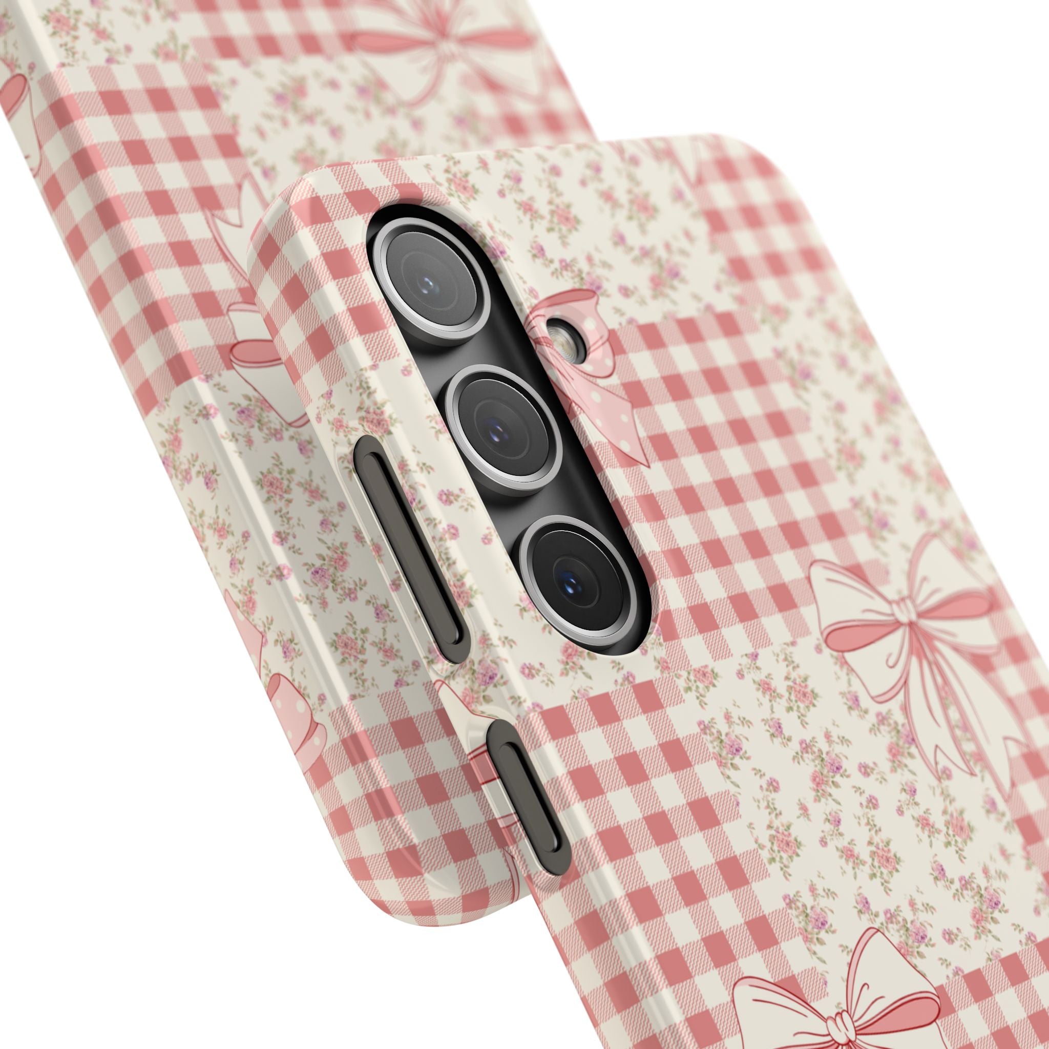 Pink Bow Patchwork Case